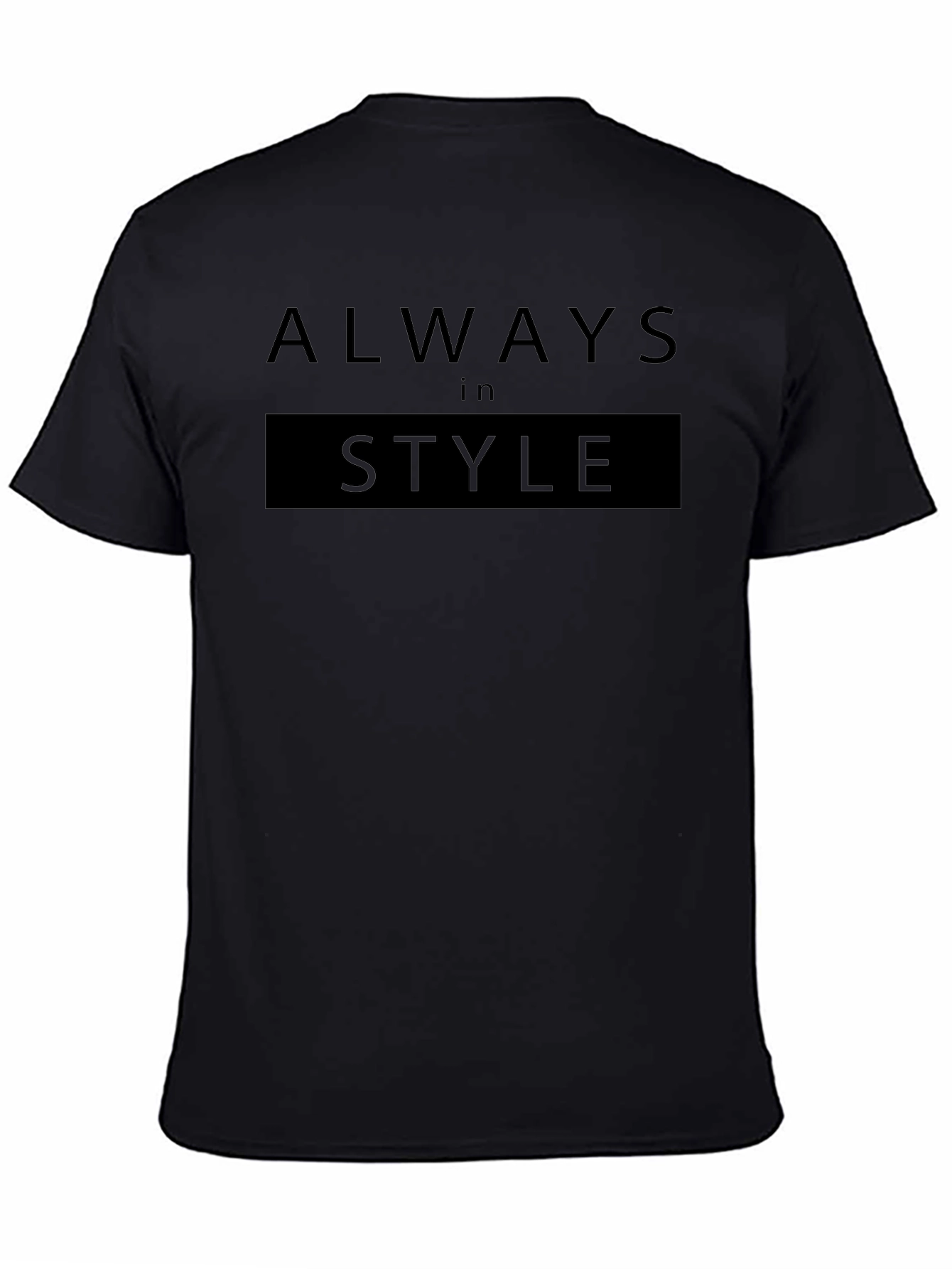 Always In Style Black Graphic Tee
