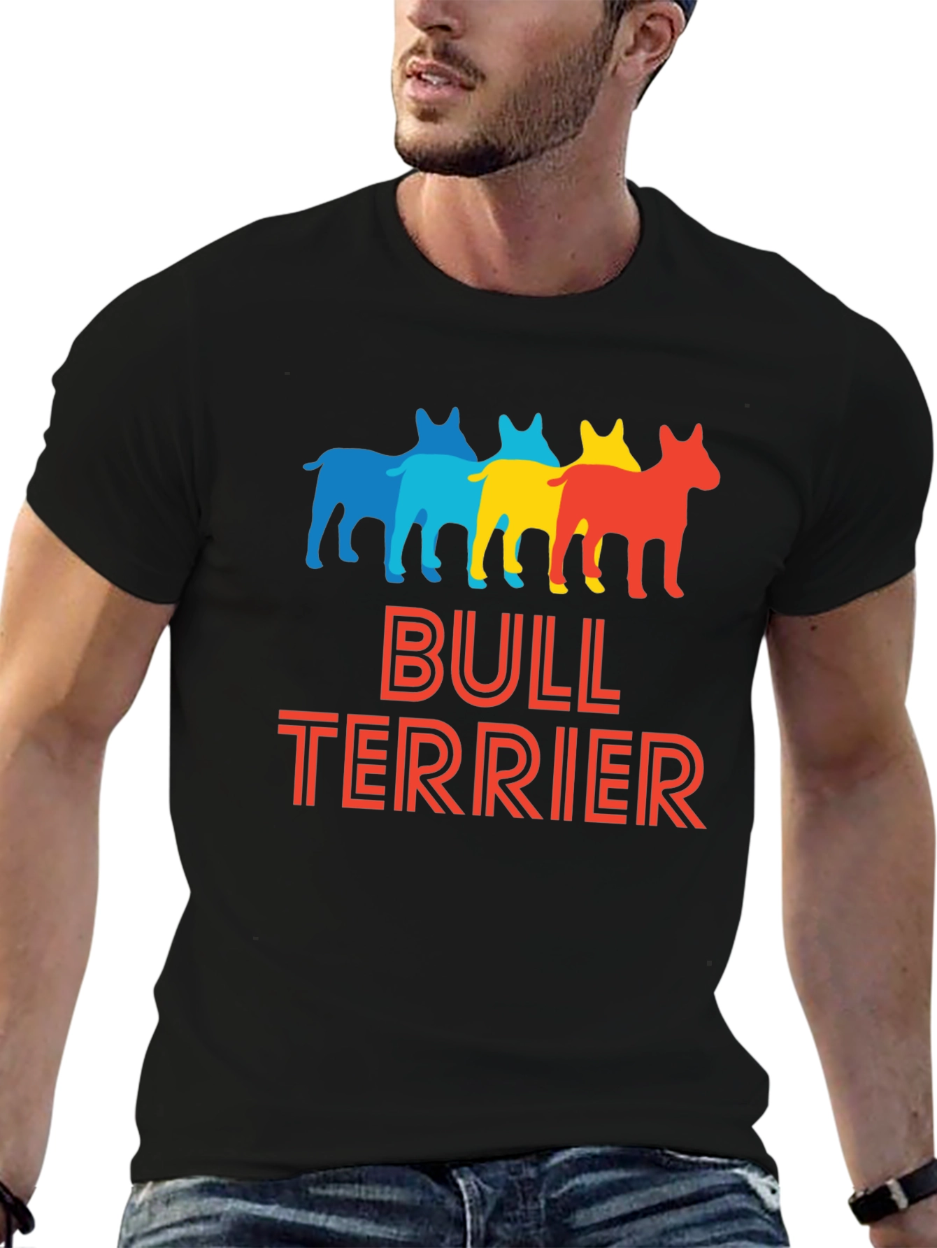 Bull Terrier Graphic T-Shirt - Unique Dog Lover Tee