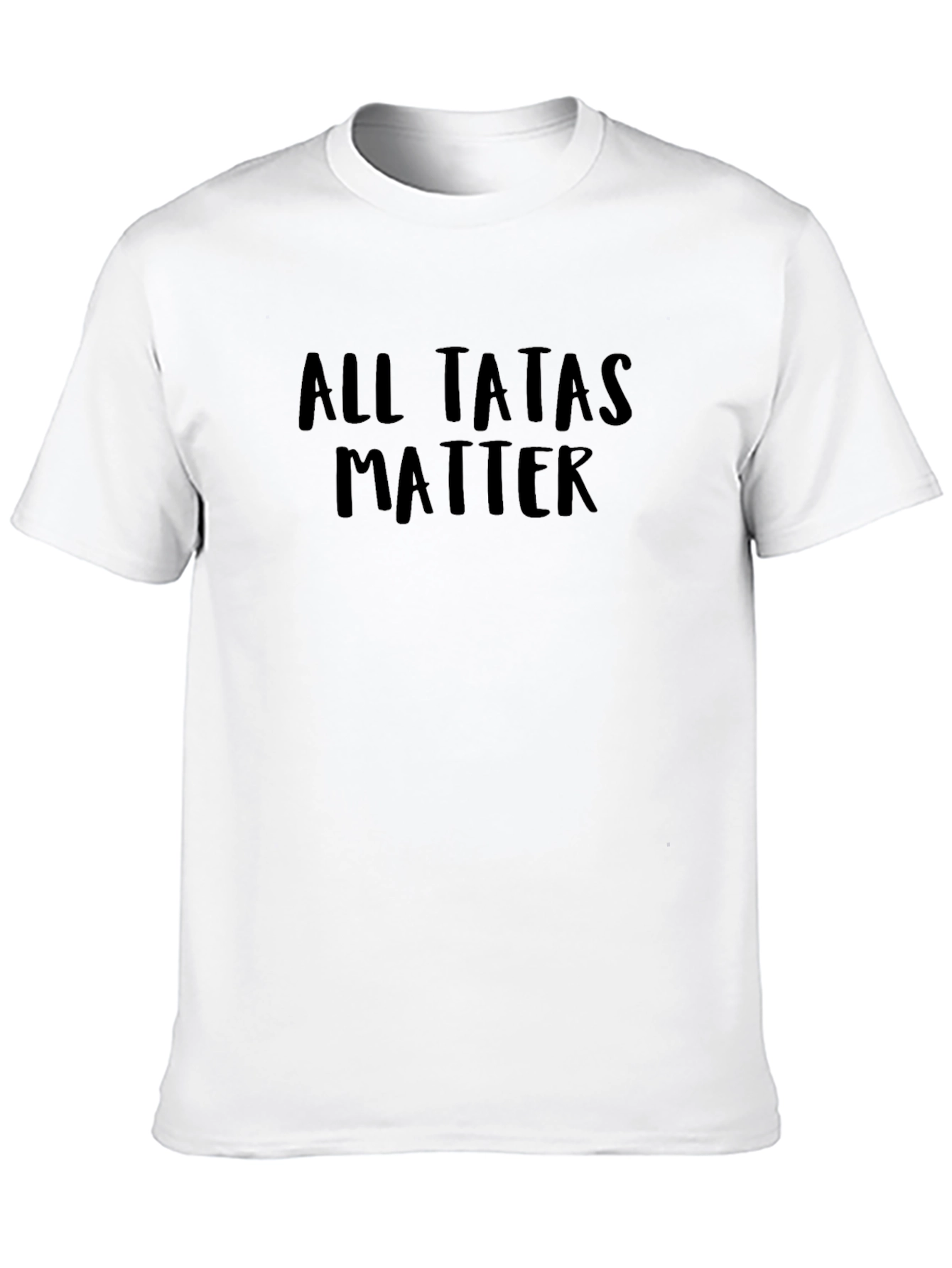 All Tatas Matter Novelty Black T-Shirt