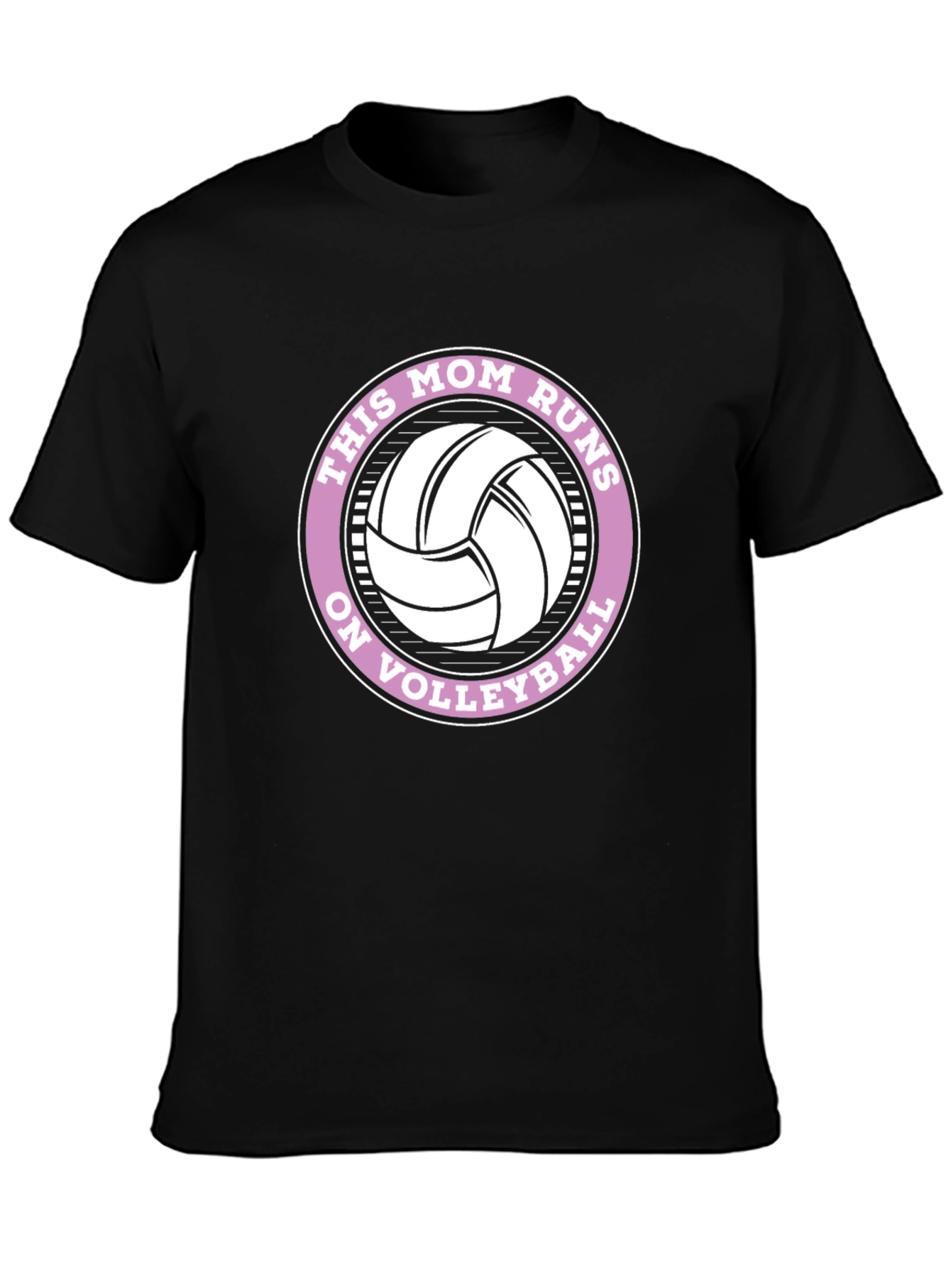 This Mom Runs on Volleyball Graphic Tee
