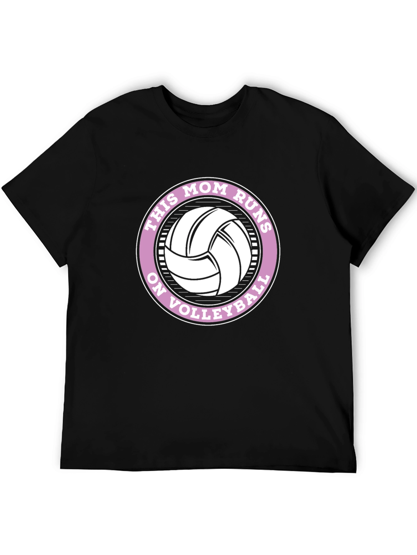 This Mom Runs on Volleyball Graphic Tee