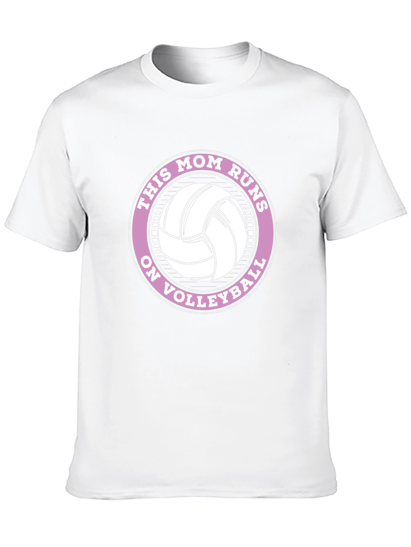 This Mom Runs on Volleyball Graphic Tee