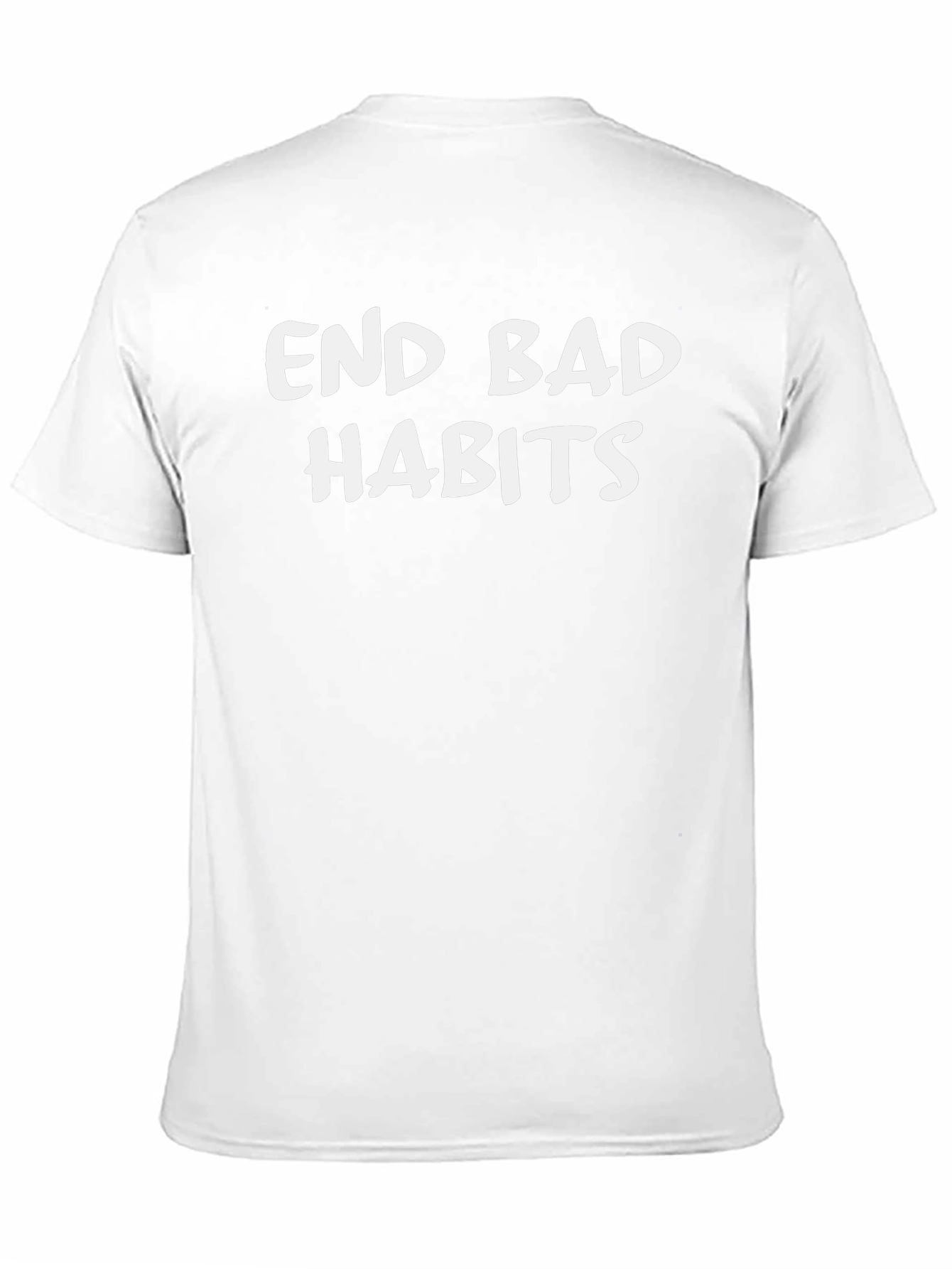 End Bad Habits Black T-Shirt - Motivational Tee