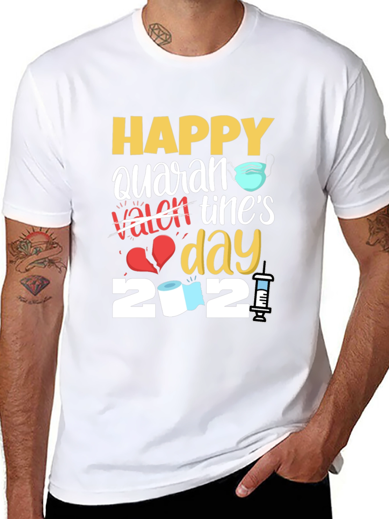 Quarantine Valentines Day T-Shirt