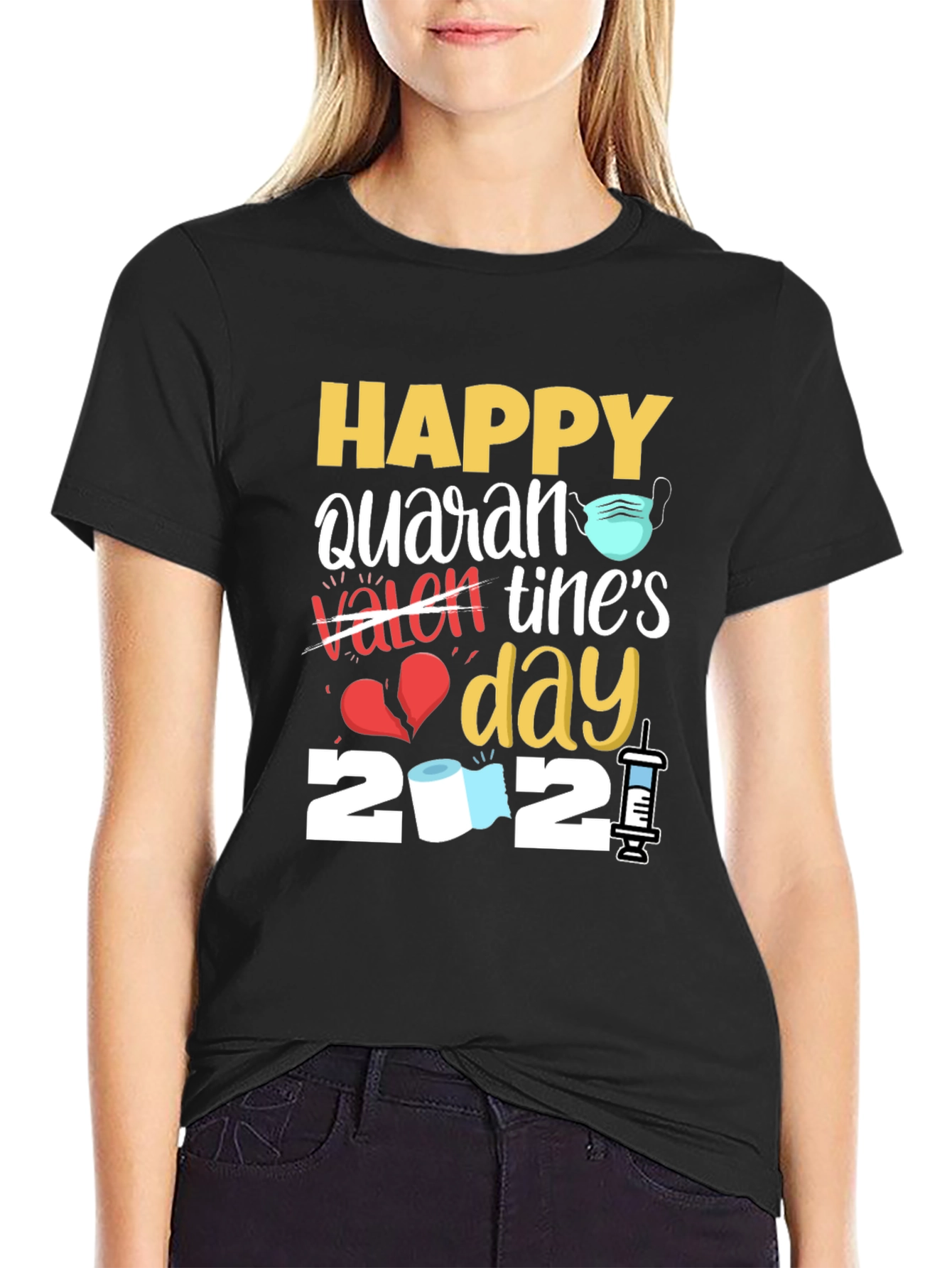 Quarantine Valentines Day T-Shirt