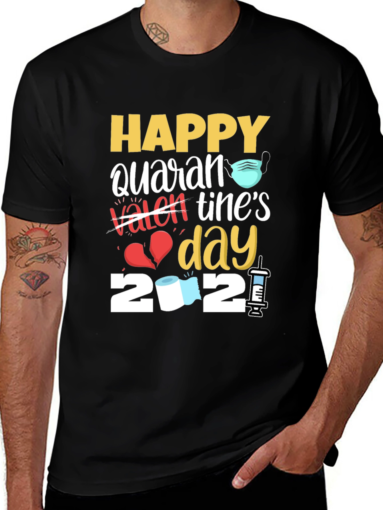 Quarantine Valentines Day T-Shirt
