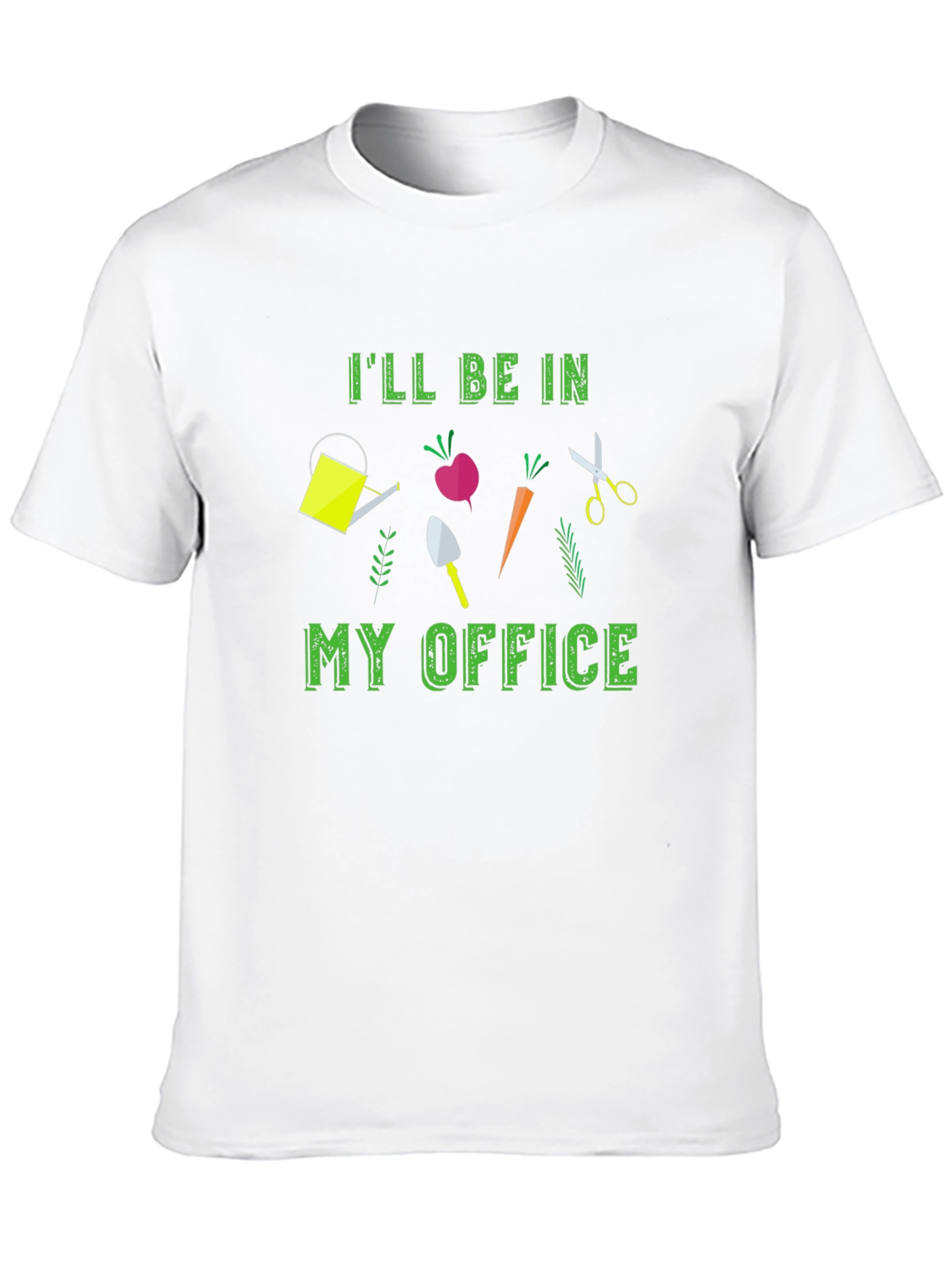 Gardening Office Black T-Shirt