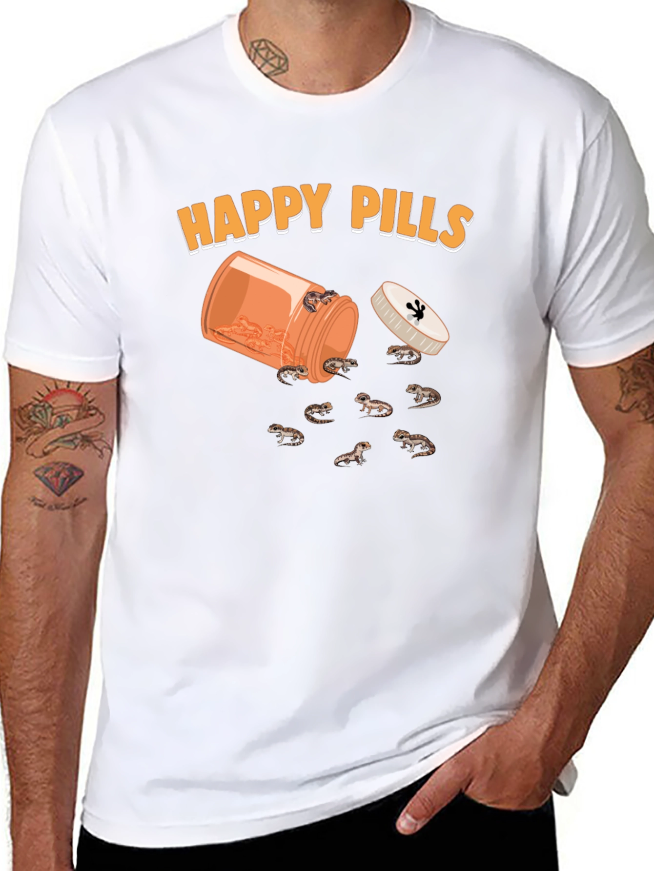 Happy Pills Lizard Graphic Tee