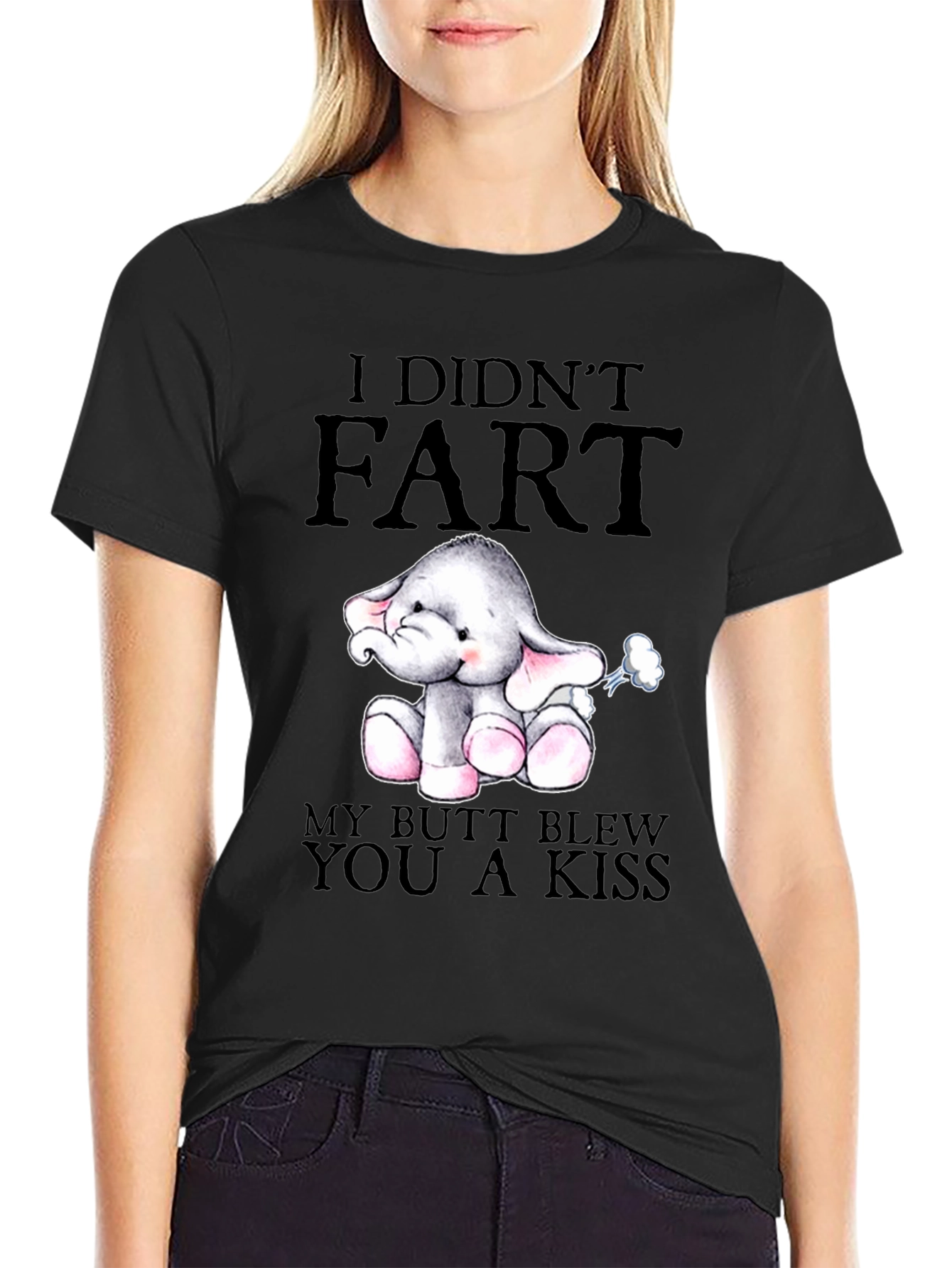 Funny Elephant Fart Kiss T-Shirt