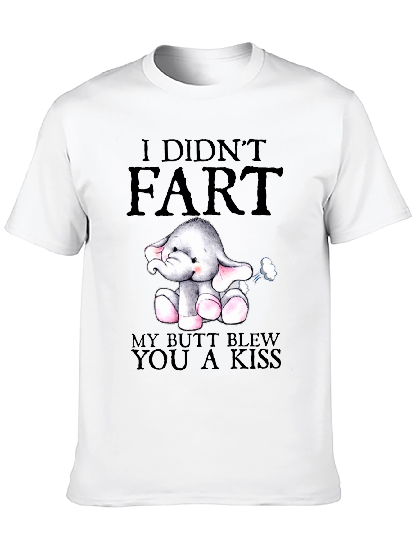 Funny Elephant Fart Kiss T-Shirt