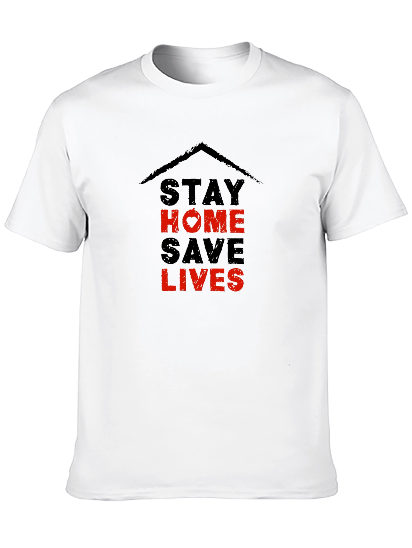 Stay Home Save Lives Graphic T-Shirt