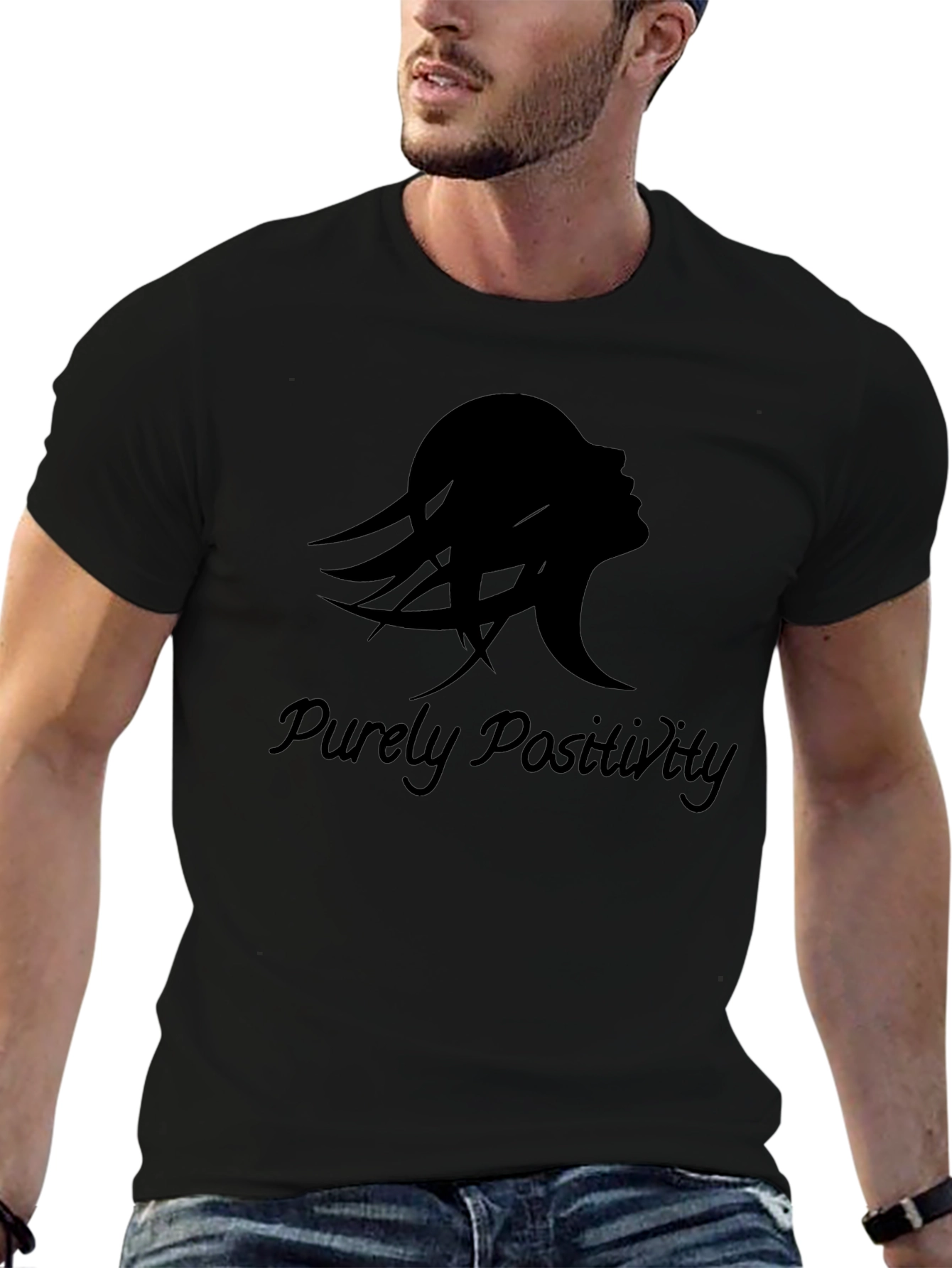 Purely Positivity Womens Silhouette T-Shirt