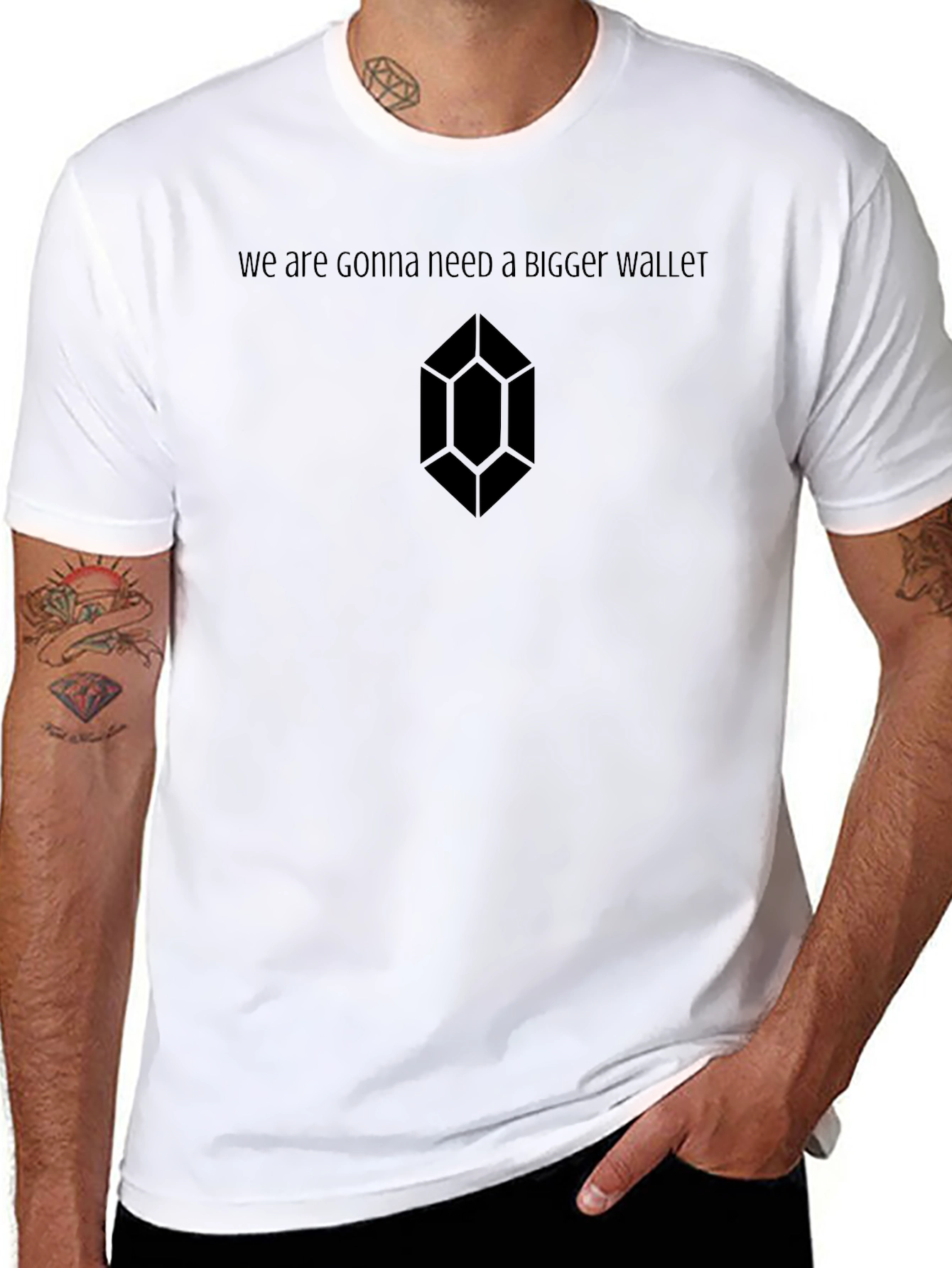 Gonna Need A Bigger Wallet Black Tee