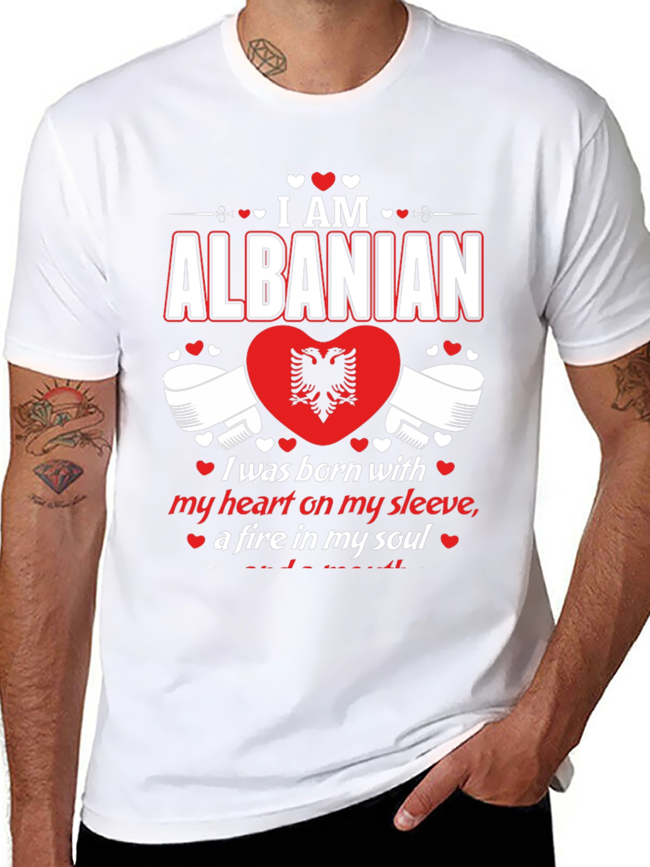 I am Albanian Heart T-Shirt