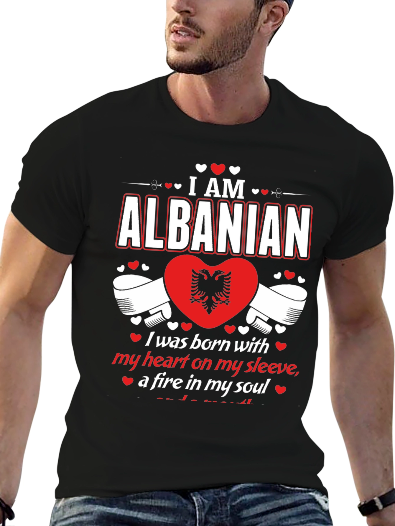 I am Albanian Heart T-Shirt