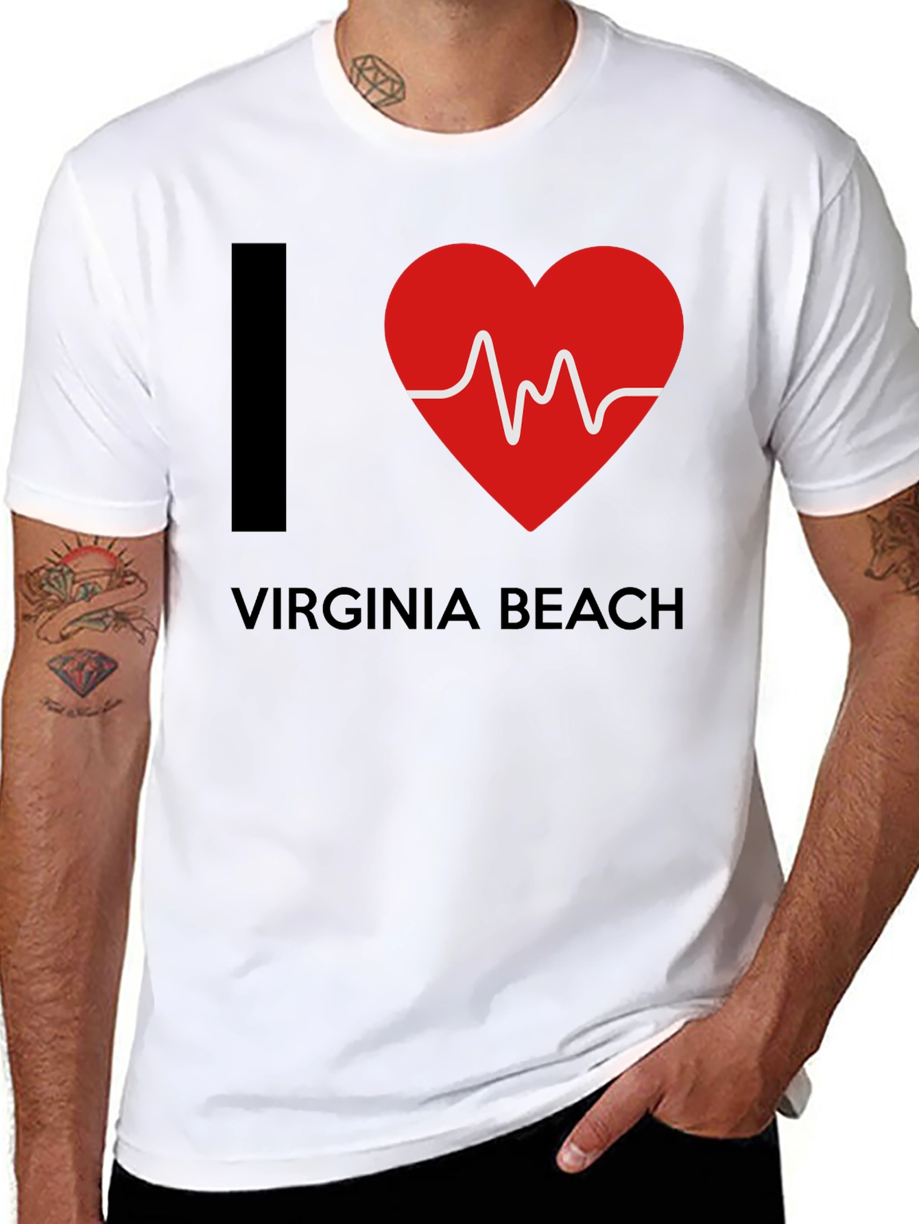 I Heart Virginia Beach Graphic Tee