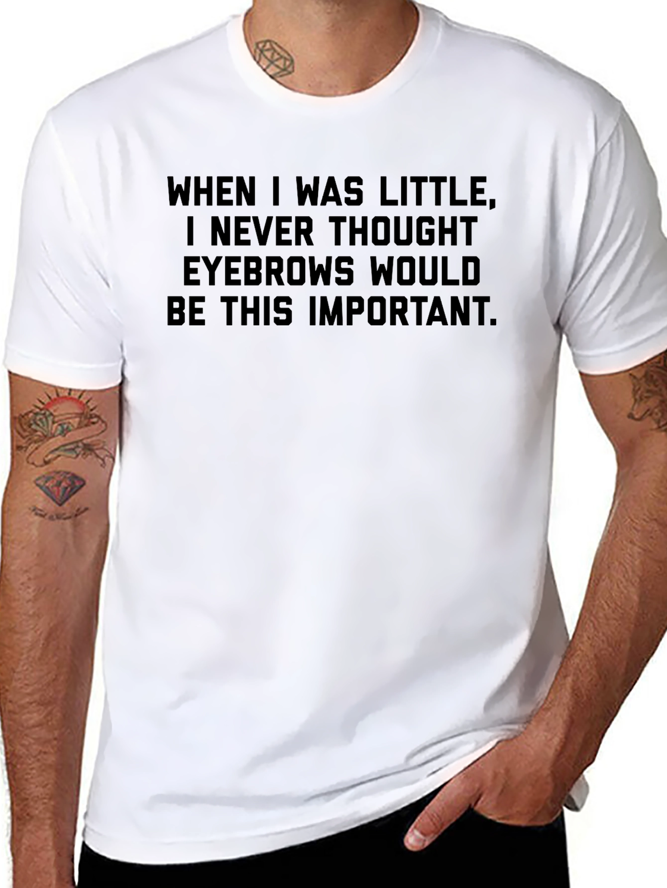 Eyebrow Importance Graphic T-Shirt