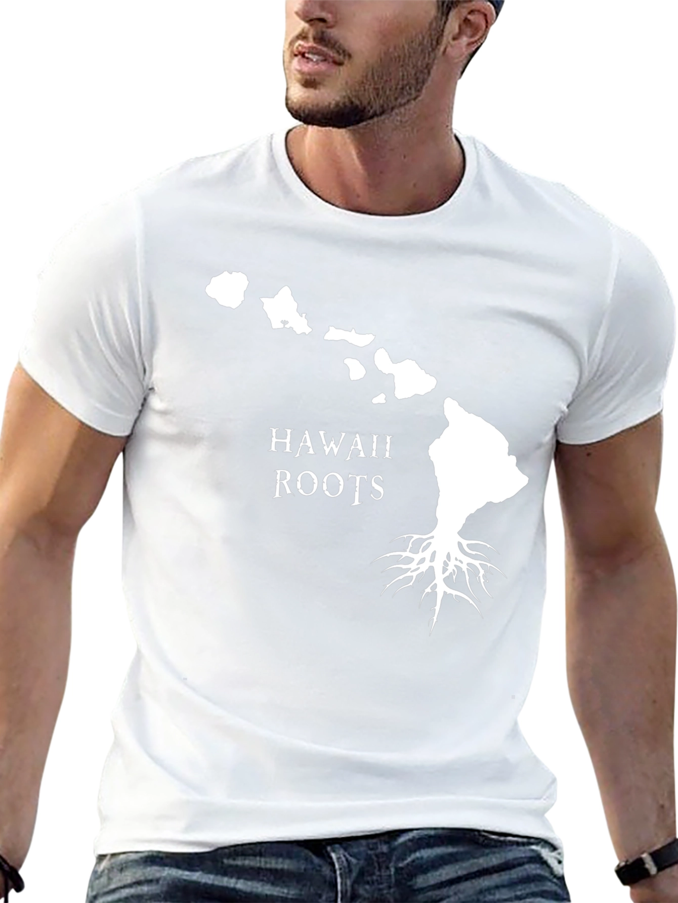 Hawaii Roots Black Graphic Tee