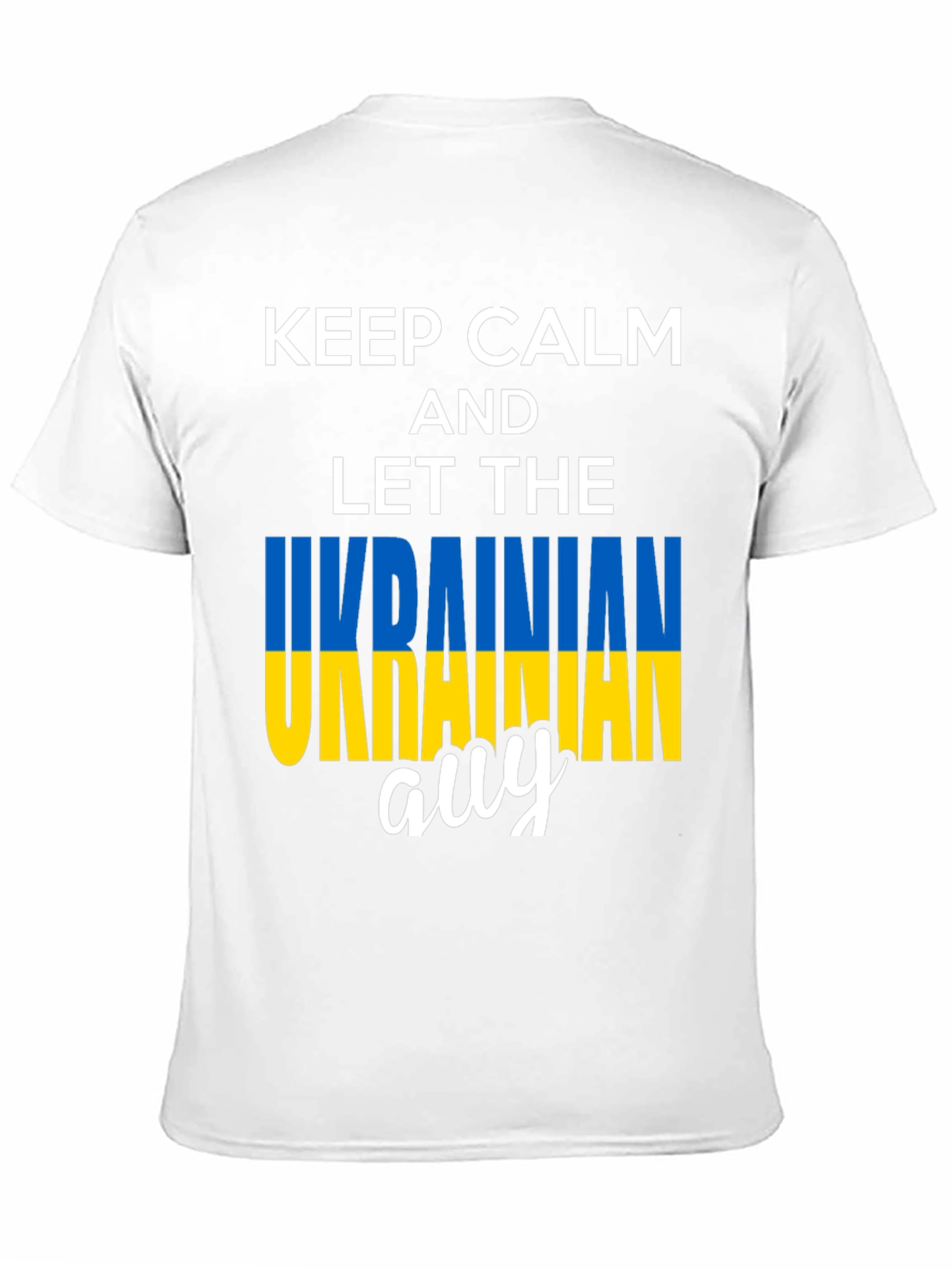 Keep Calm Ukrainian Guy T-Shirt - Black