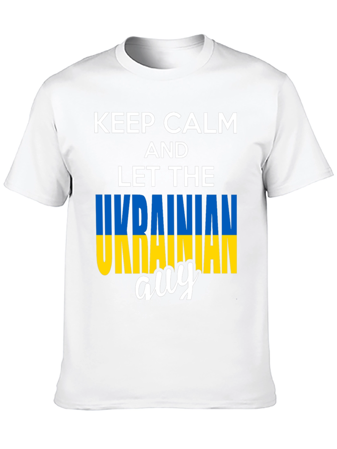 Keep Calm Ukrainian Guy T-Shirt - Black