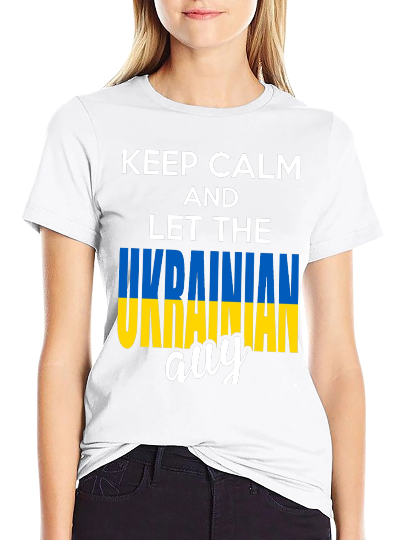 Keep Calm Ukrainian Guy T-Shirt - Black