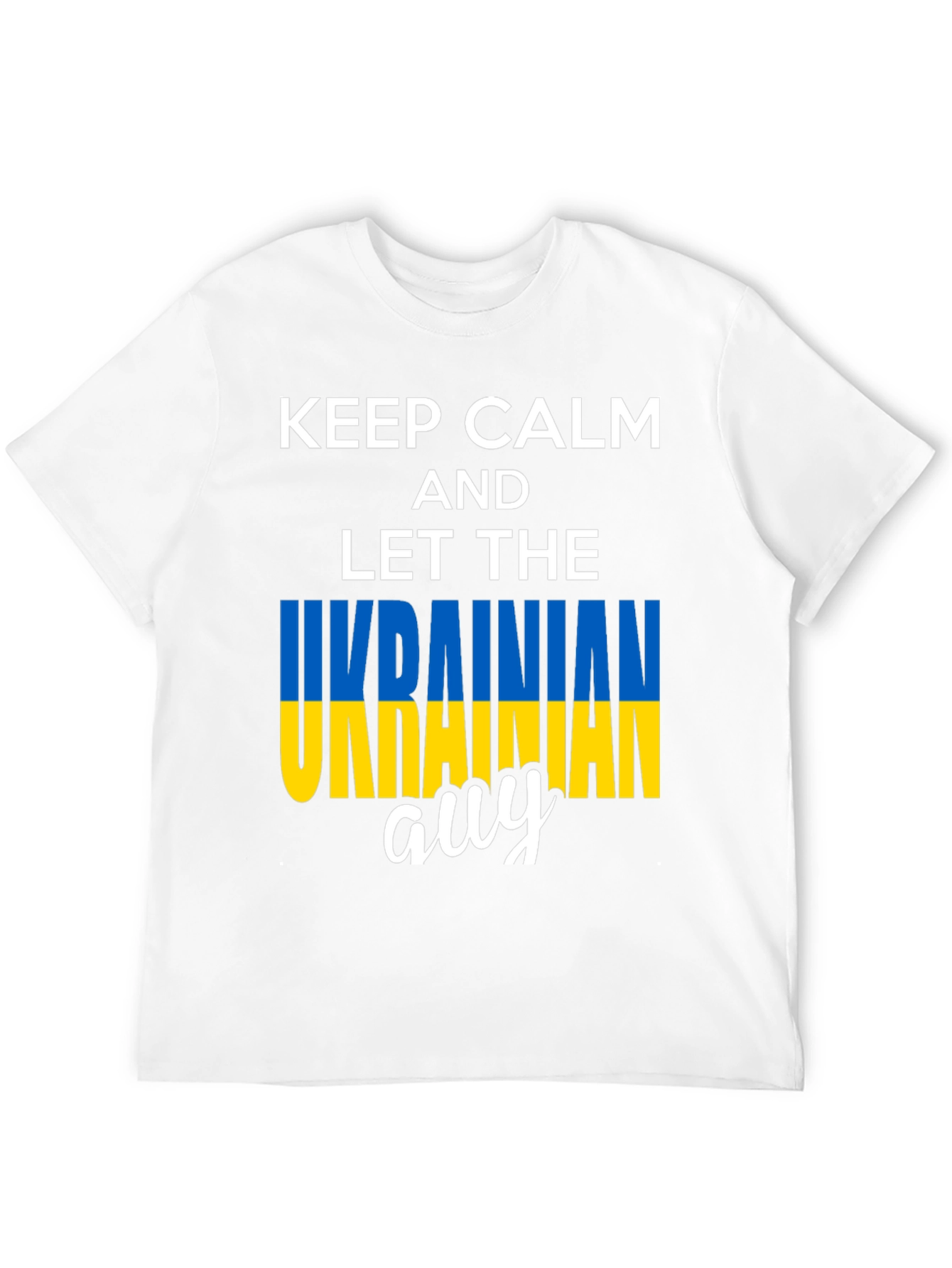 Keep Calm Ukrainian Guy T-Shirt - Black