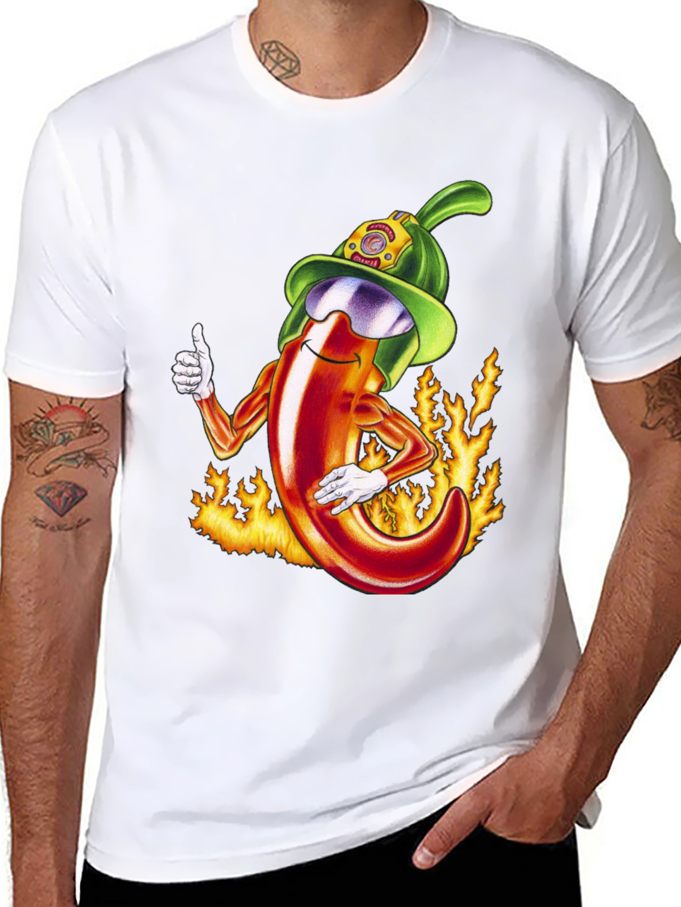 Spicy Firefighter Chili Pepper T-Shirt