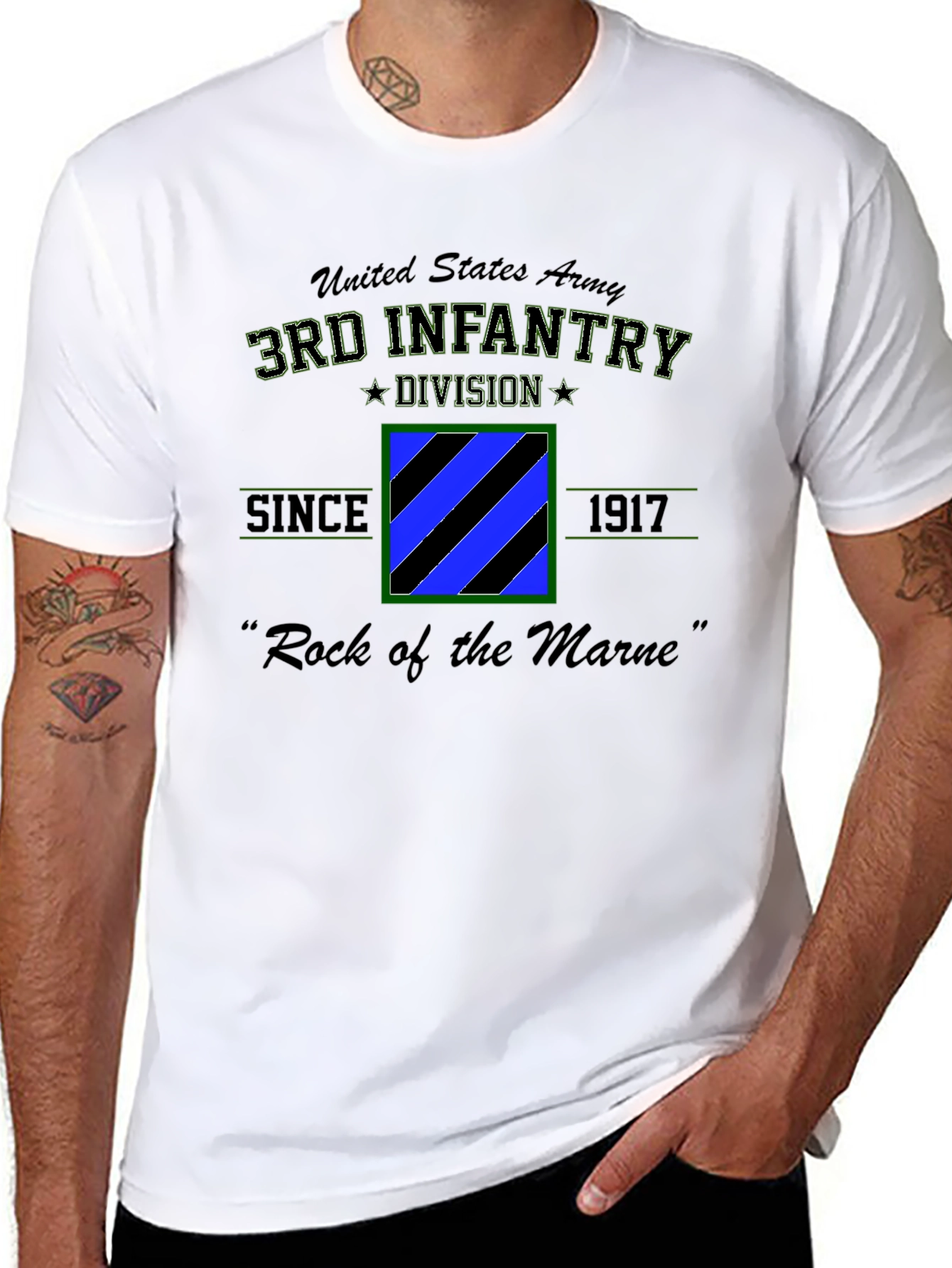 3rd Infantry Division T-Shirt Rock of the Marne