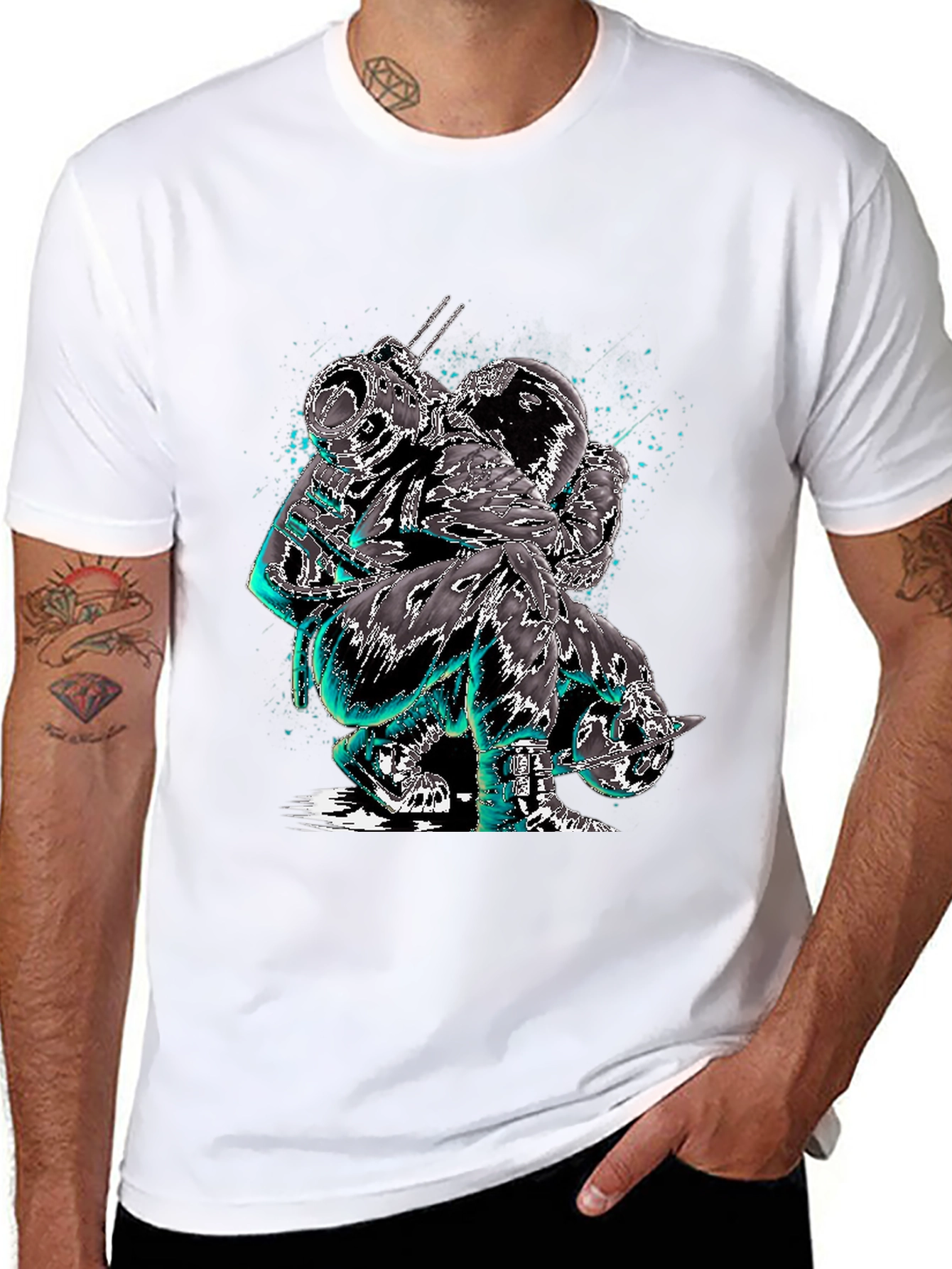 Astronaut Graphic Tee - Unique Space Design