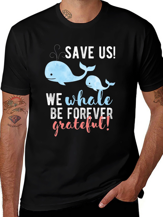 Save The Whales Graphic T-Shirt