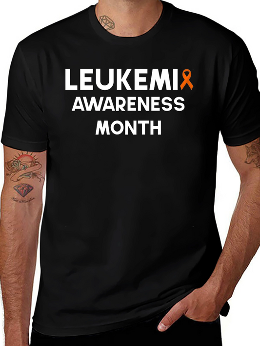 Leukemia Awareness Month T-Shirt - Orange Ribbon