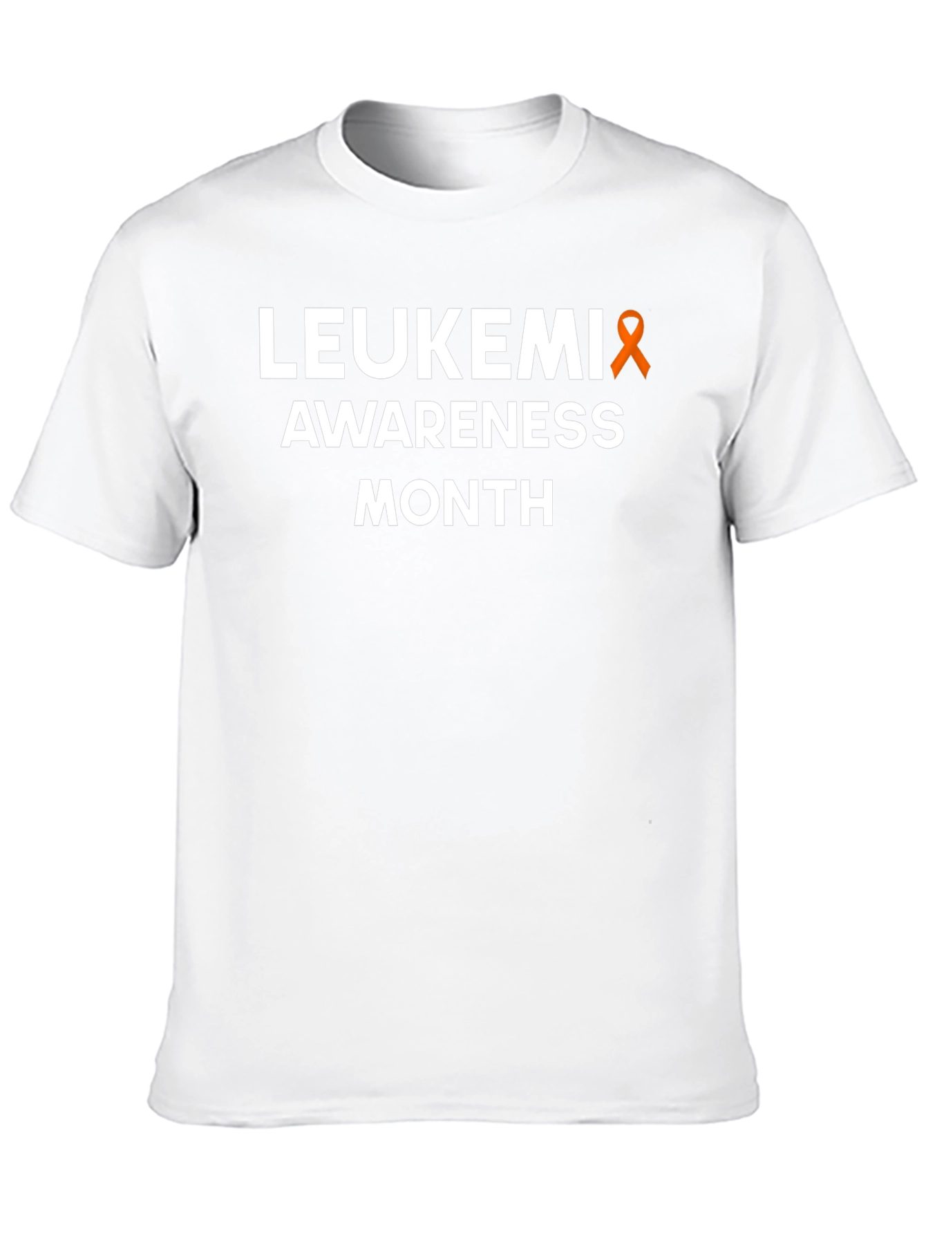 Leukemia Awareness Month T-Shirt - Orange Ribbon