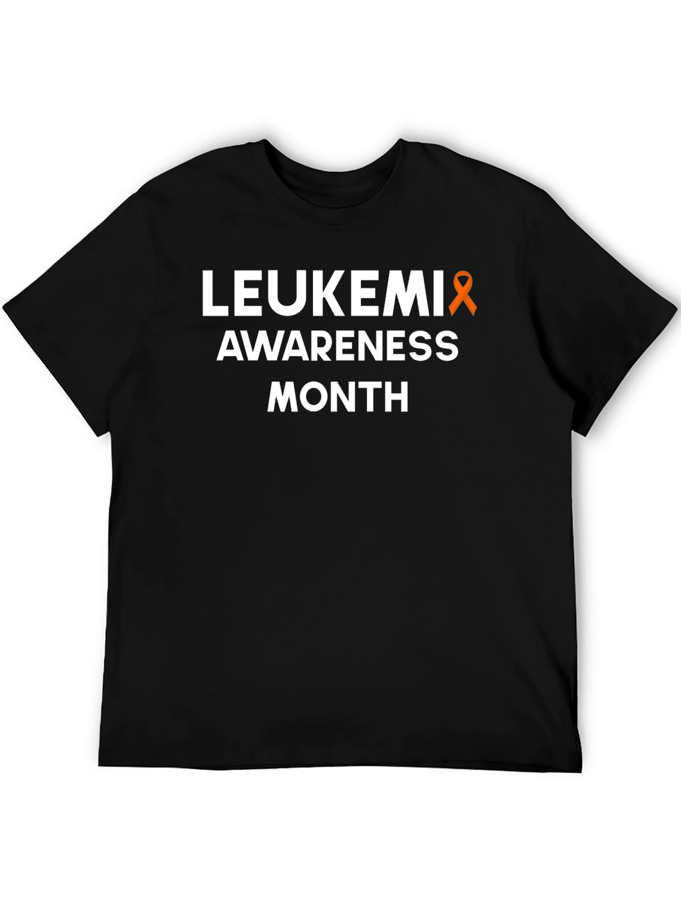 Leukemia Awareness Month T-Shirt - Orange Ribbon