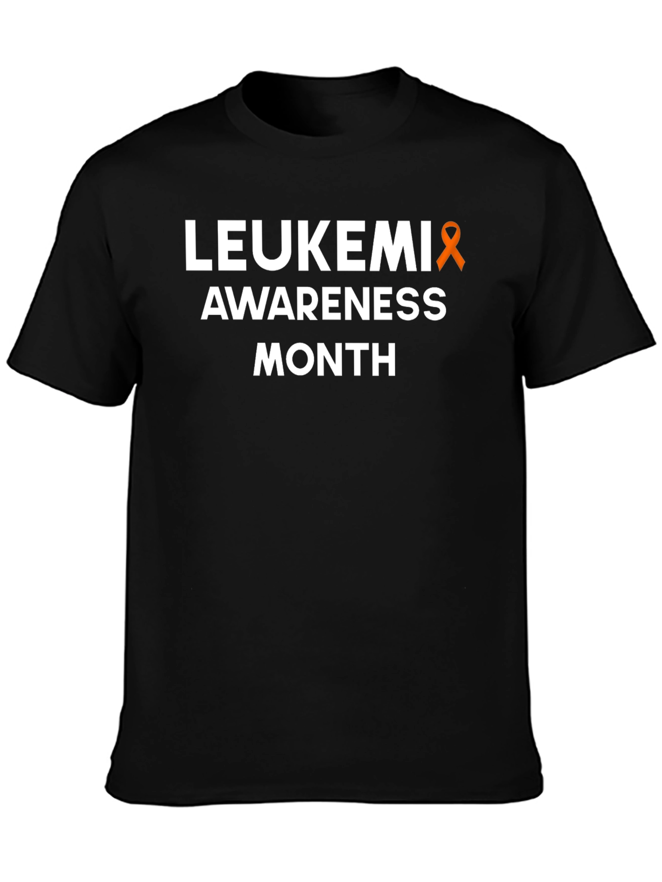 Leukemia Awareness Month T-Shirt - Orange Ribbon