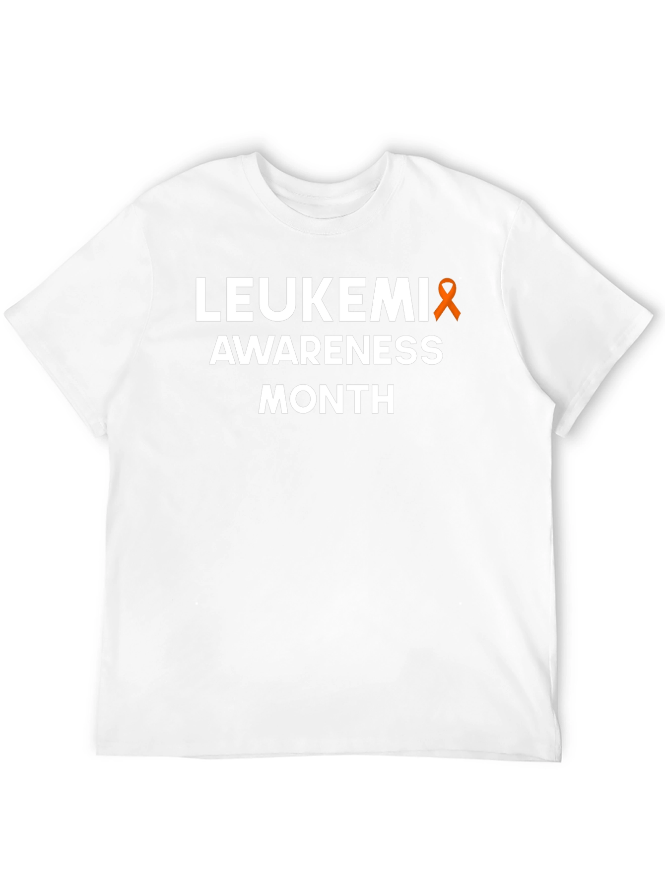 Leukemia Awareness Month T-Shirt - Orange Ribbon