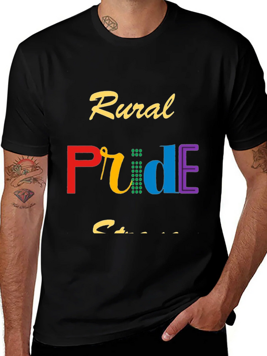 Rural Pride T-Shirt - Black Colorful Design