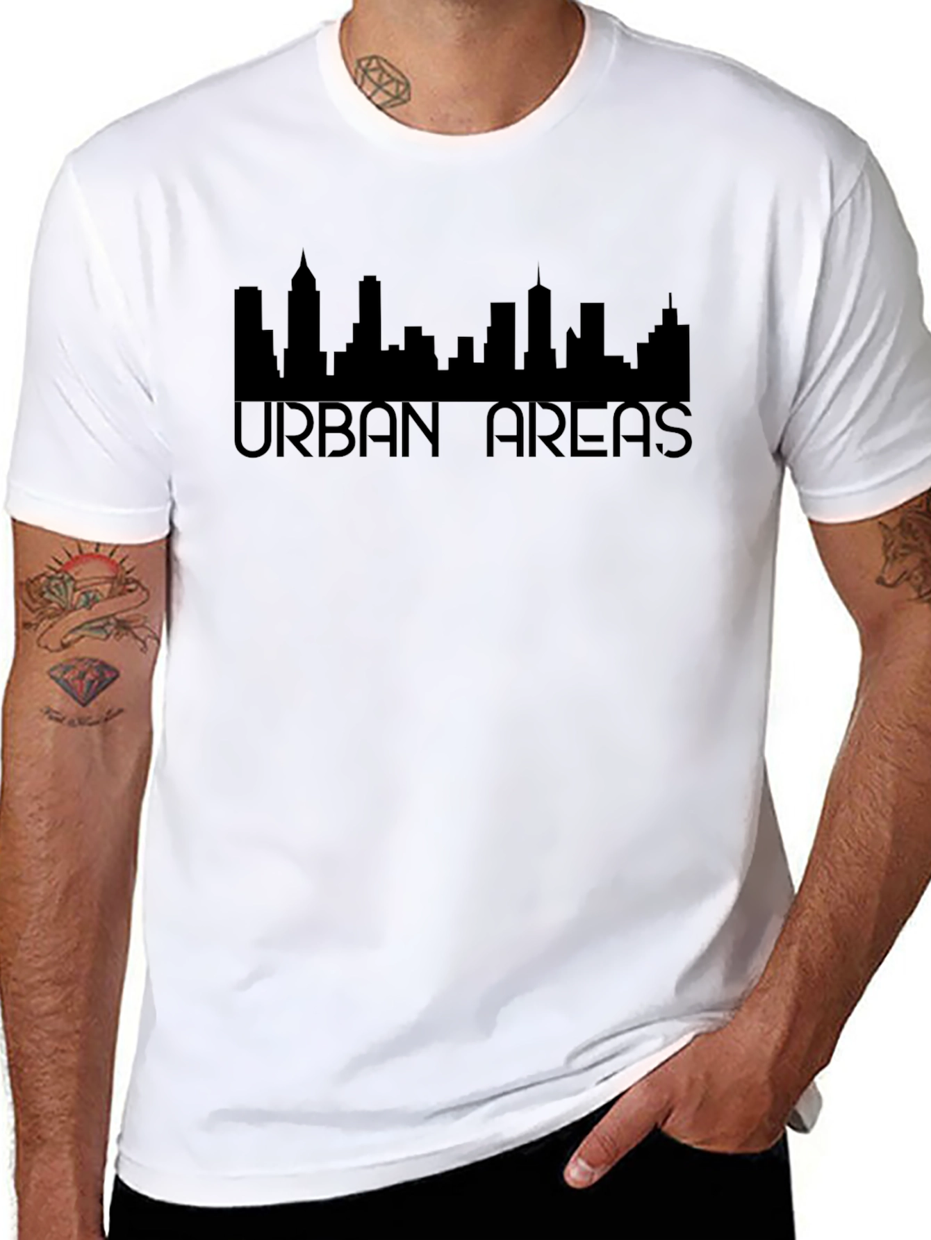 Urban Areas Black Graphic Tee