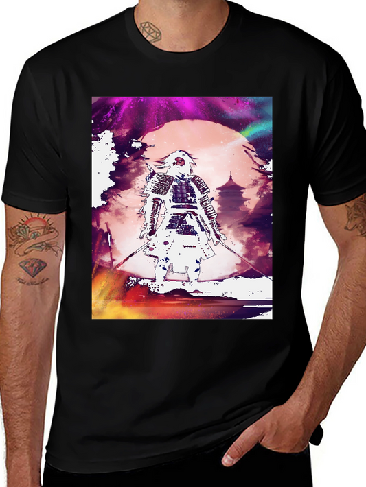 Samurai Graphic Tee - Stylish Japanese Warrior Design