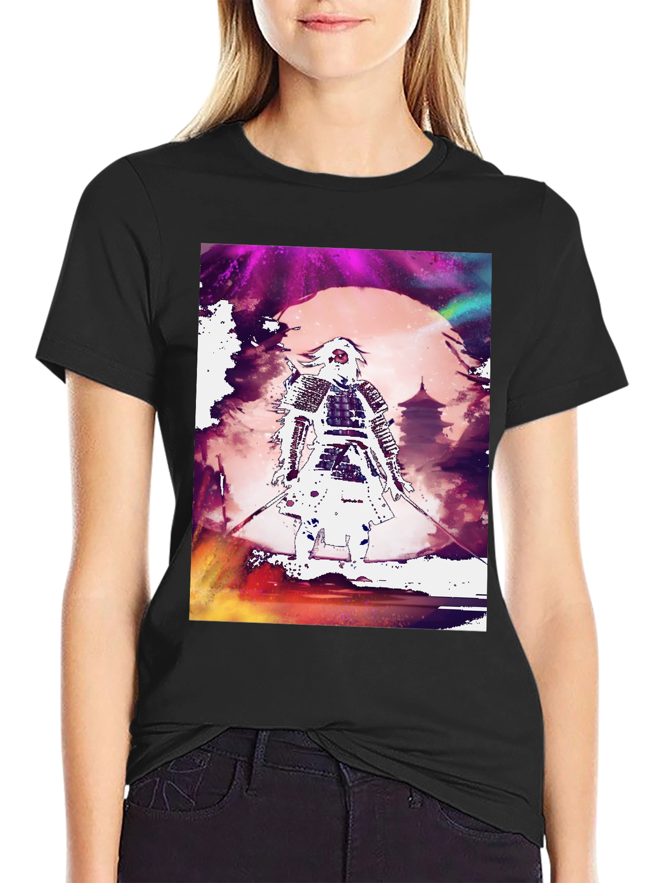Samurai Graphic Tee - Stylish Japanese Warrior Design