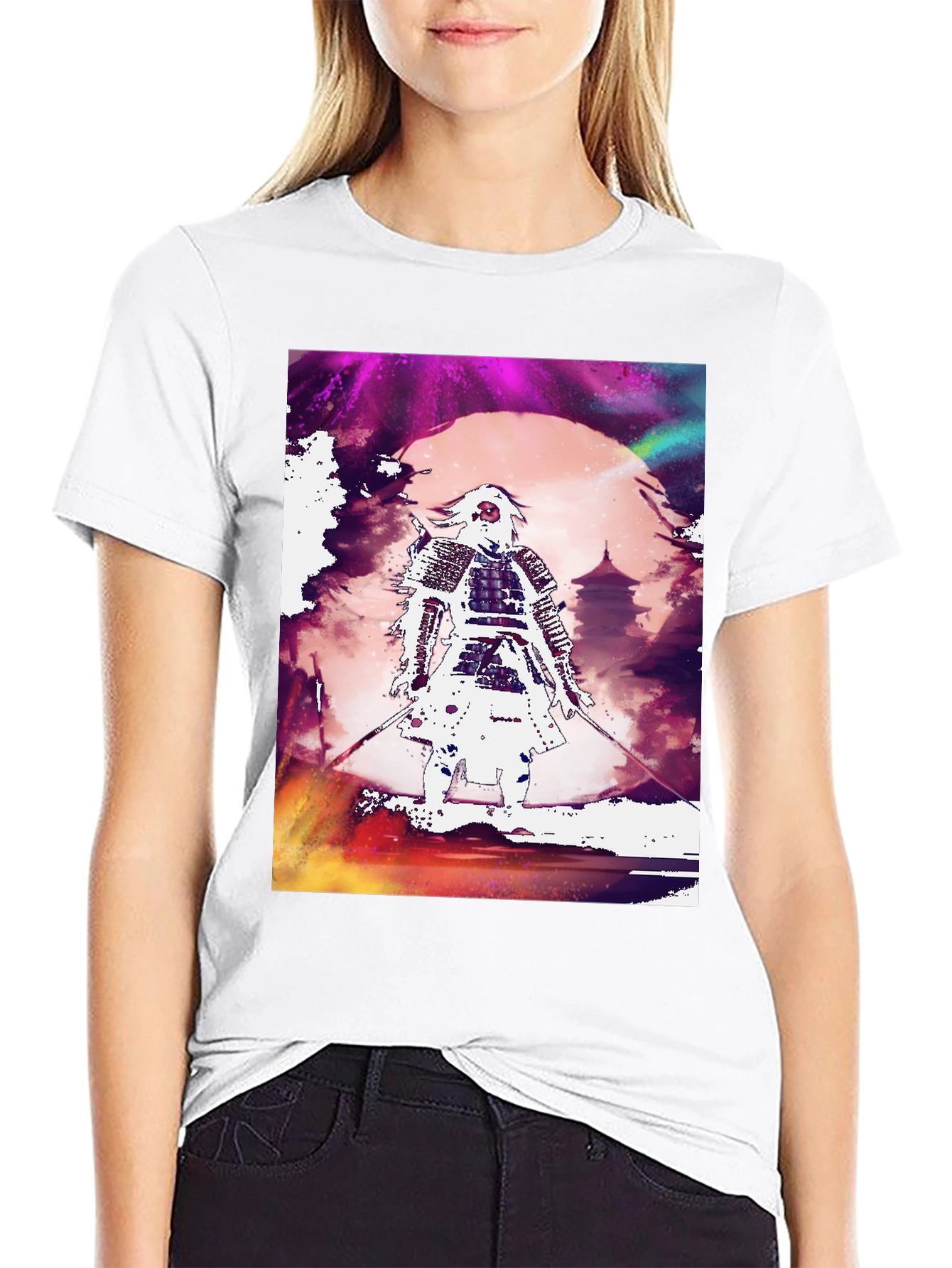 Samurai Graphic Tee - Stylish Japanese Warrior Design