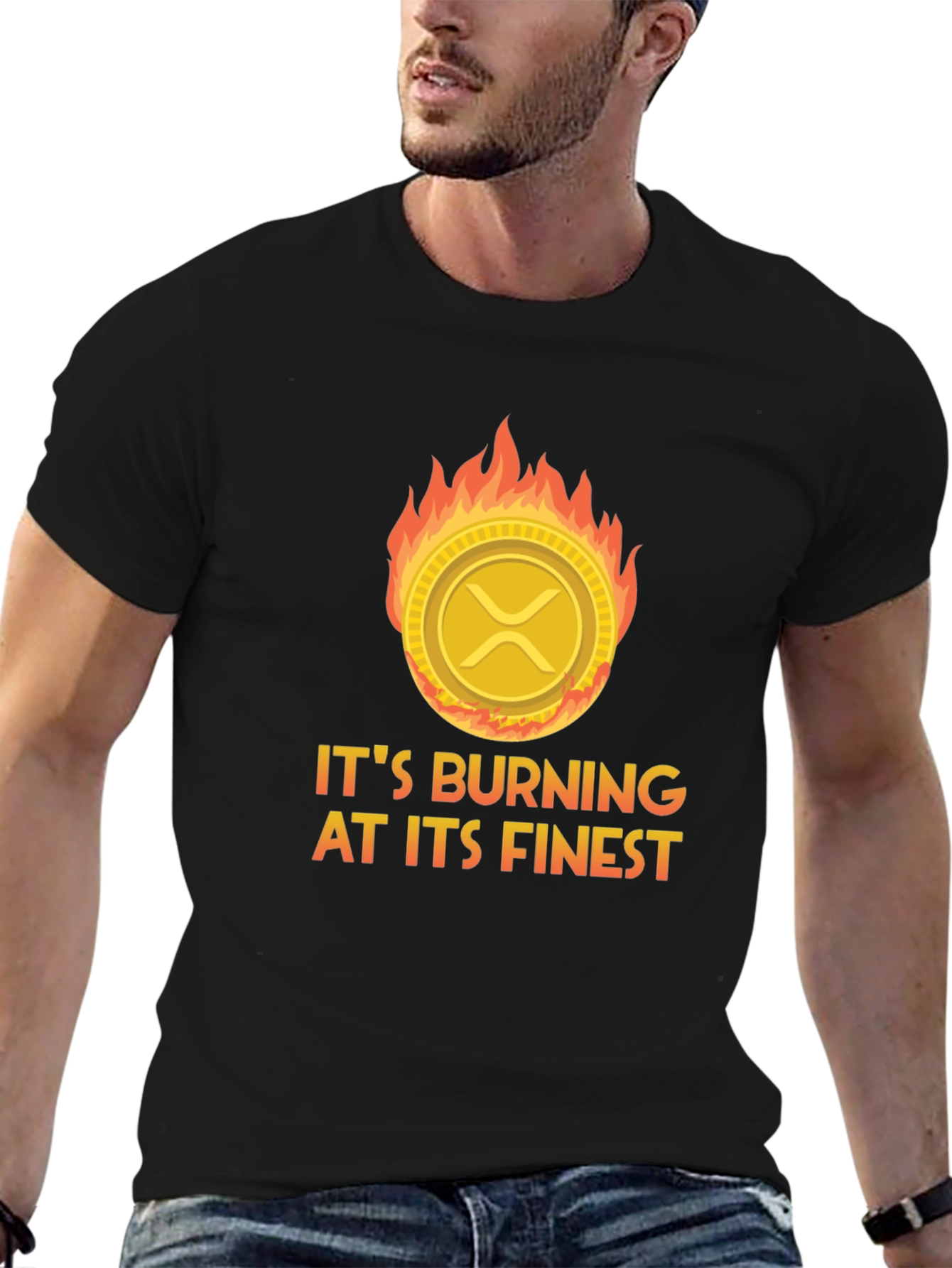 Burning Crypto XRP T-Shirt
