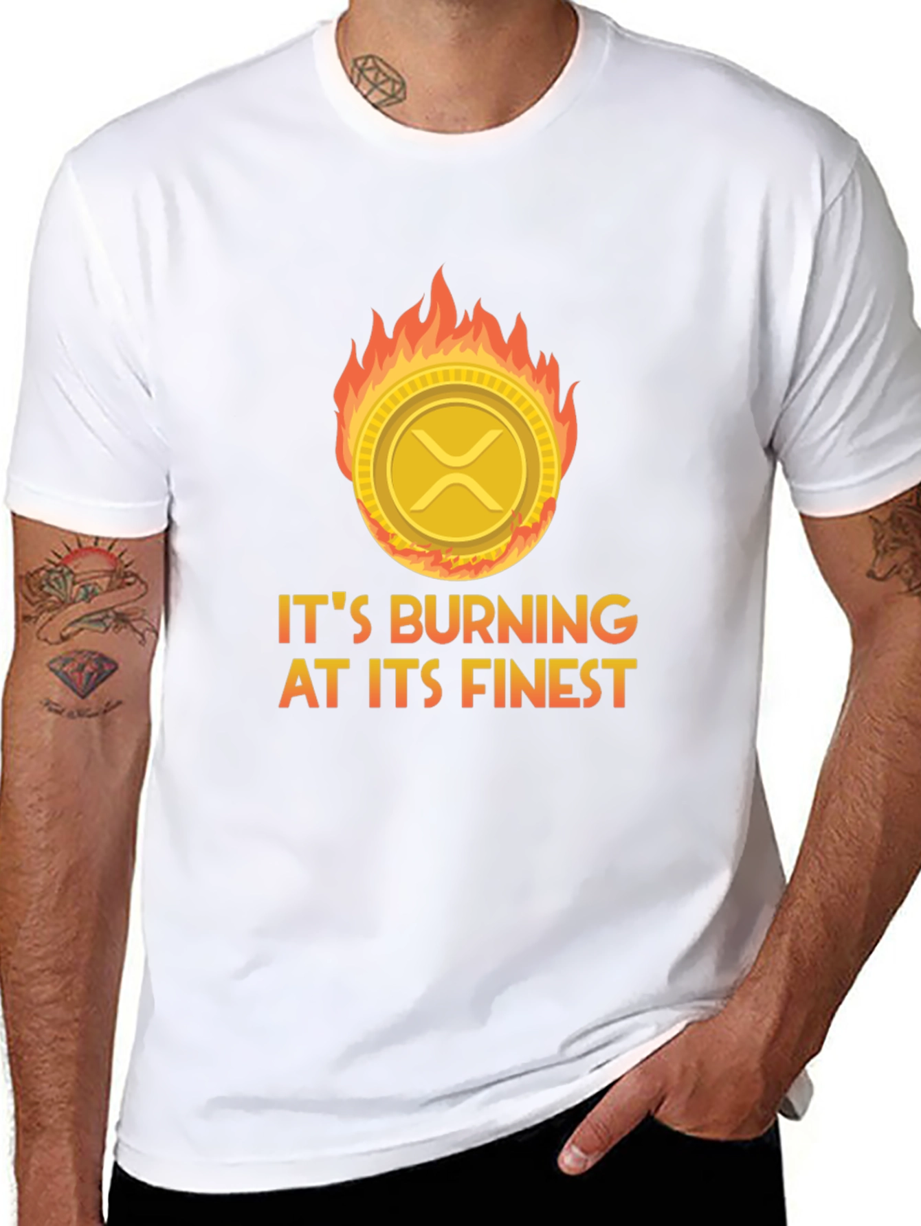 Burning Crypto XRP T-Shirt