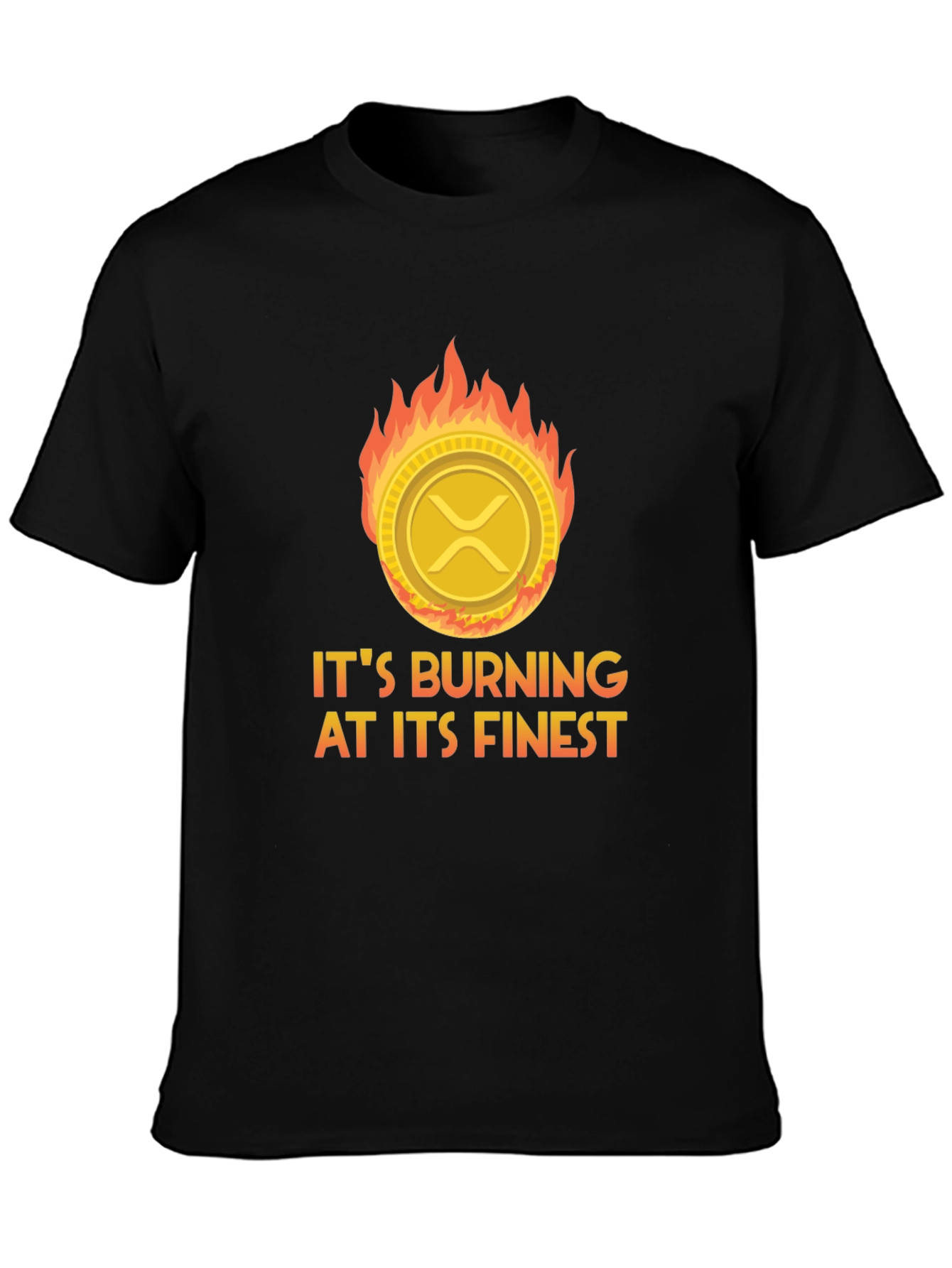 Burning Crypto XRP T-Shirt