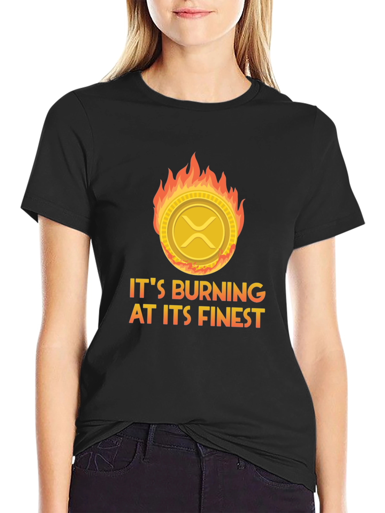 Burning Crypto XRP T-Shirt