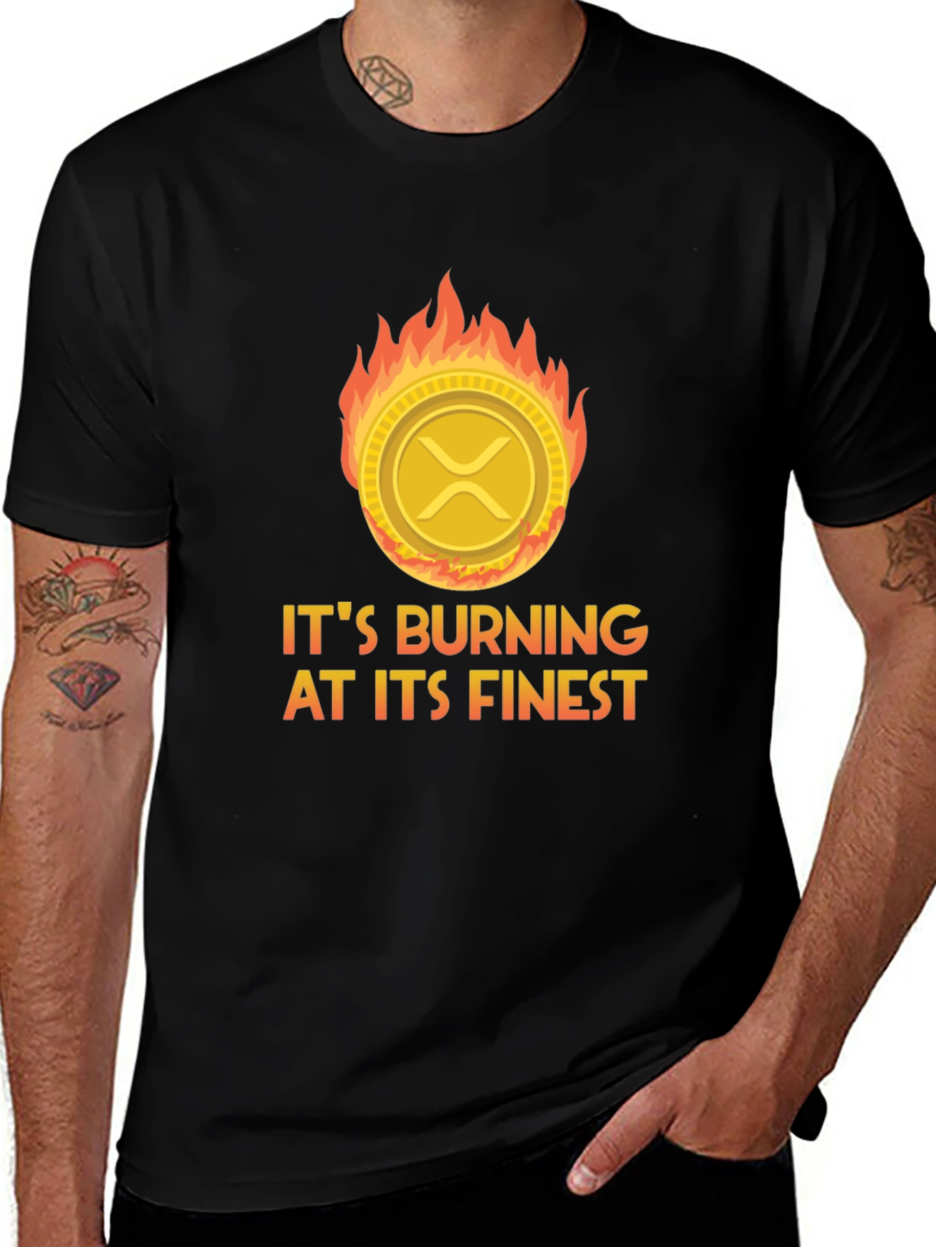 Burning Crypto XRP T-Shirt