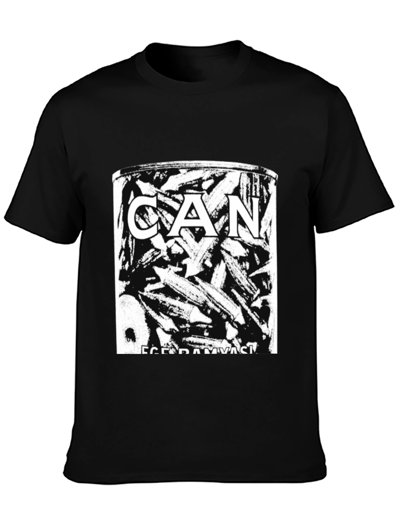 CAN Ege Bamyasi Album Cover Black T-Shirt