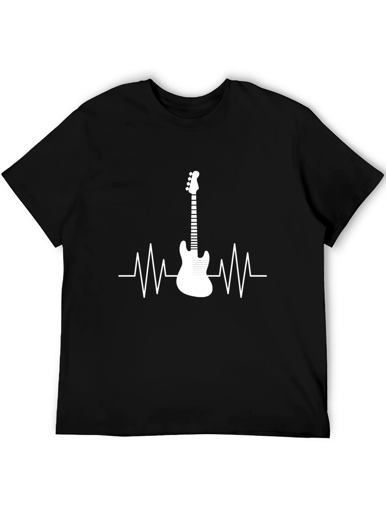 Guitar Heartbeat T-Shirt - Music Lover Tee