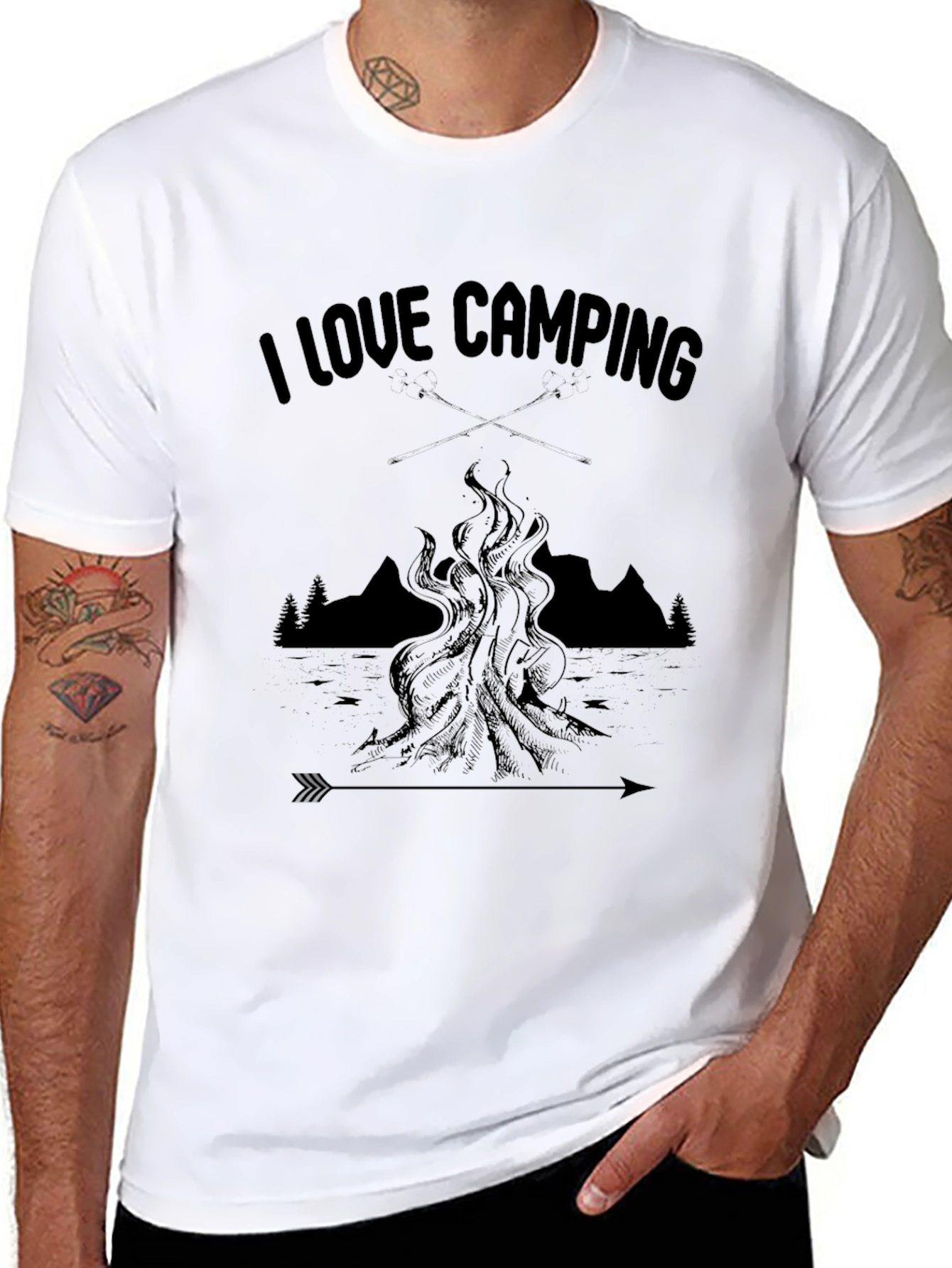 I Love Camping Graphic Tee