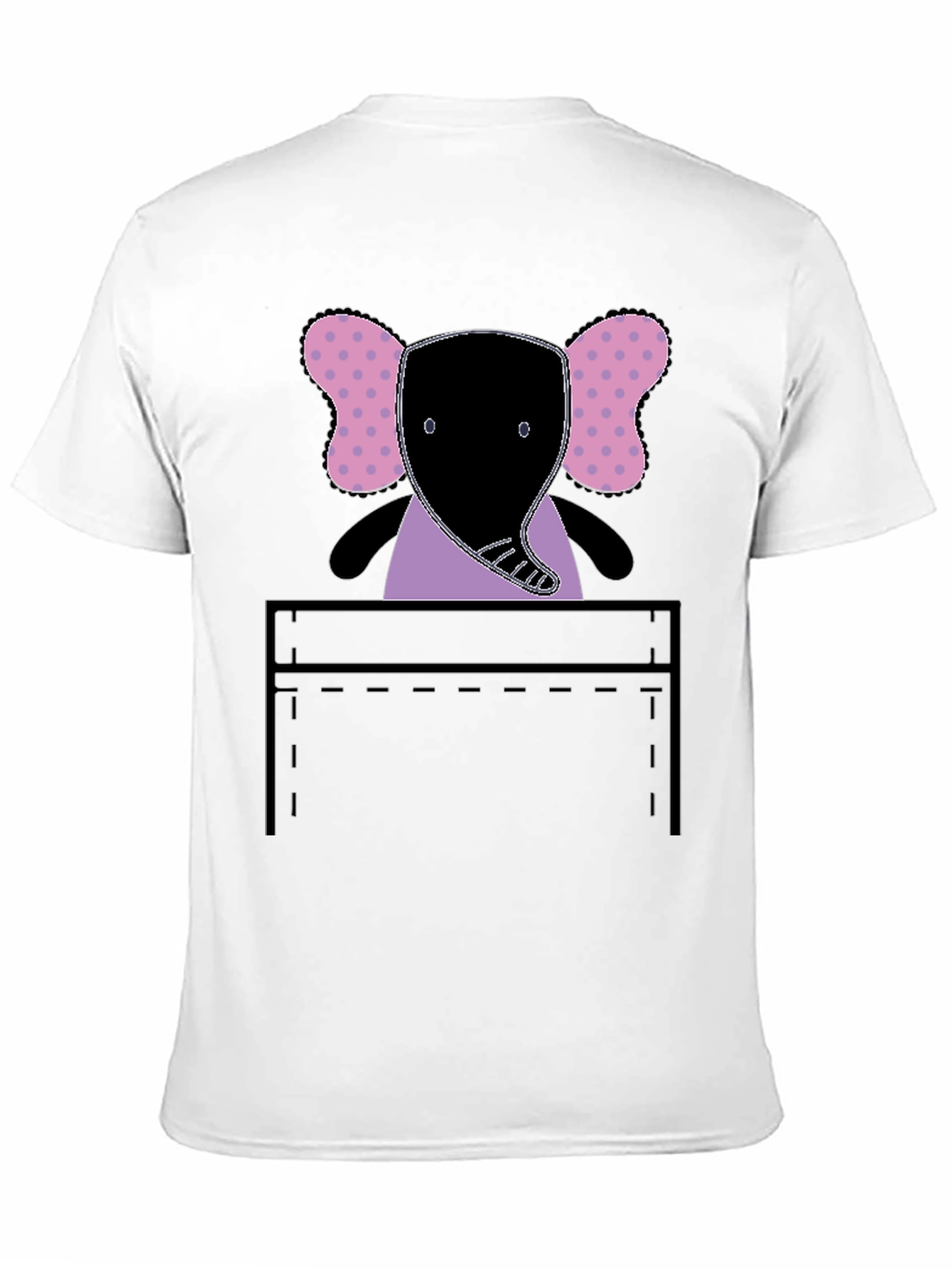 Elephant Pocket Graphic Tee - Fun and Playful!