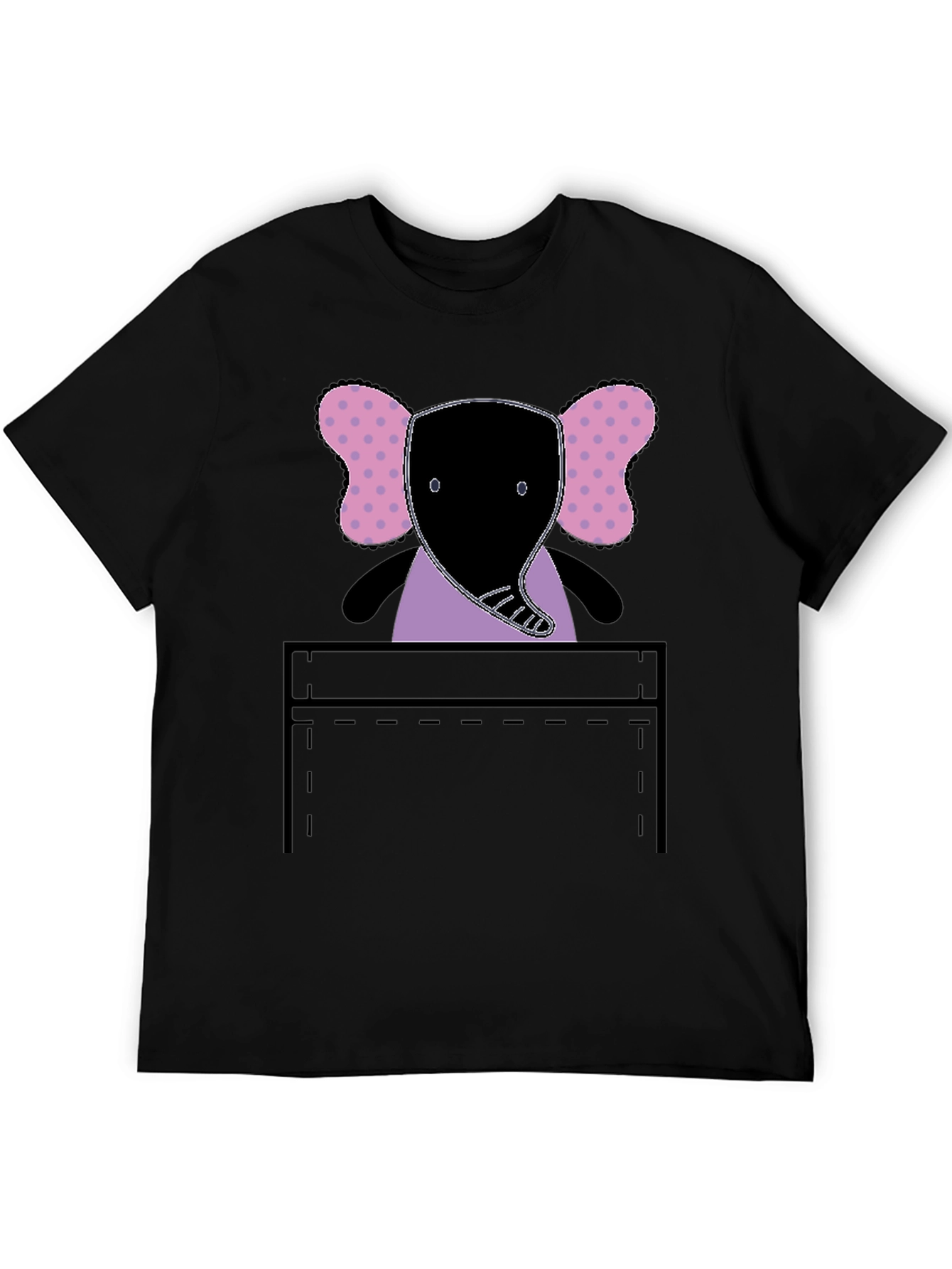 Elephant Pocket Graphic Tee - Fun and Playful!